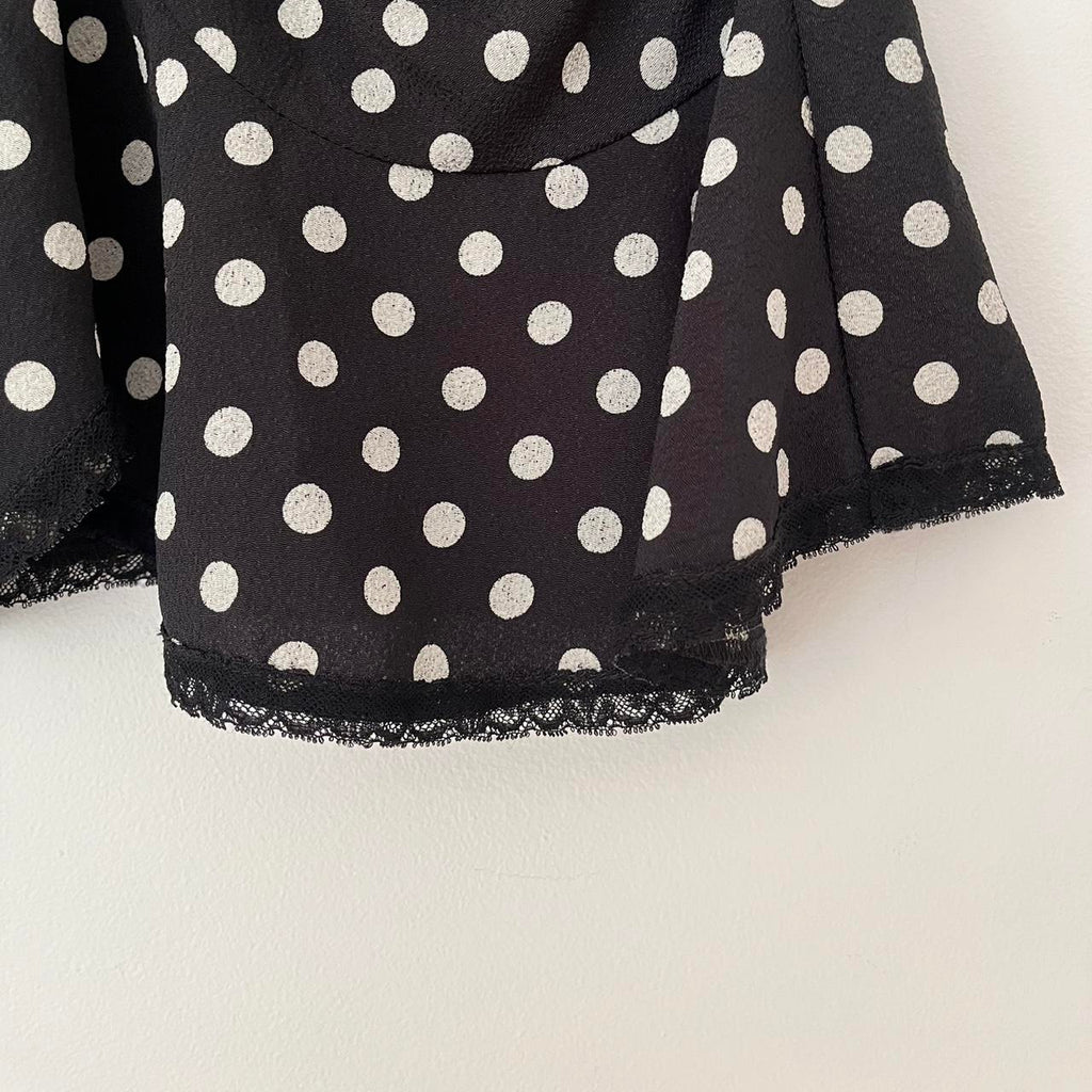 Anna Sui BNWT RUCHED Polka Dot Skirt.