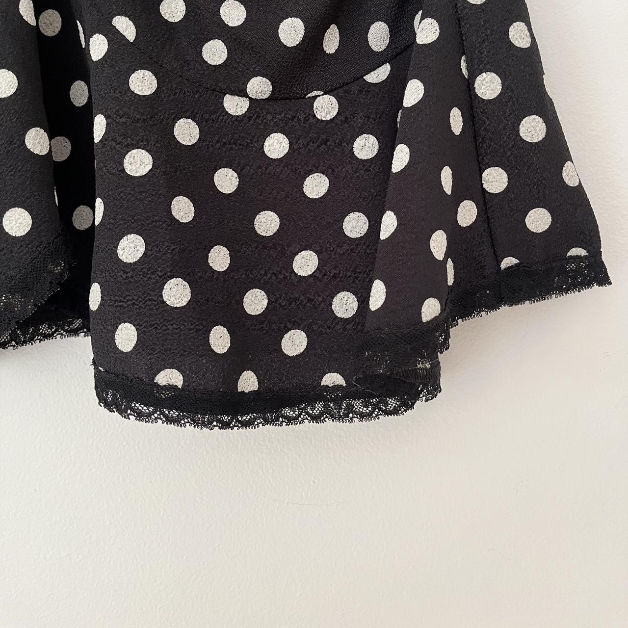 Anna Sui BNWT RUCHED Polka Dot Skirt.