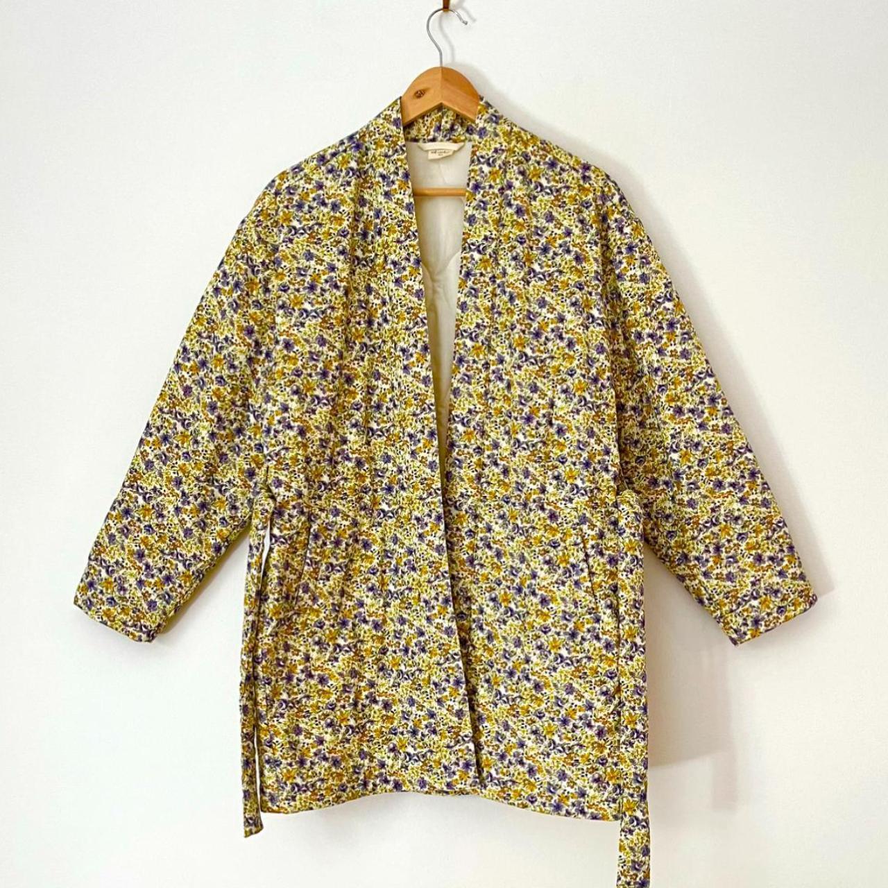 Oak Meadow Floral Quilted Coat Size XS-S.