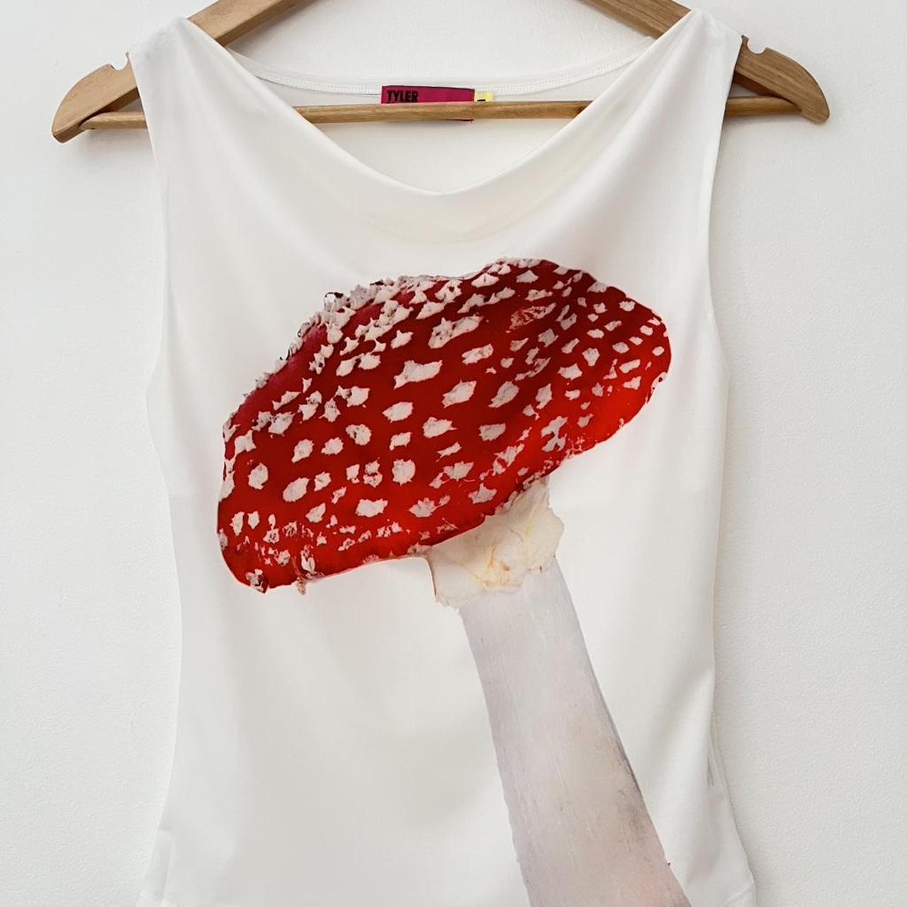 Tyler McGillivary MUSHROOM Cowel Neck Top.