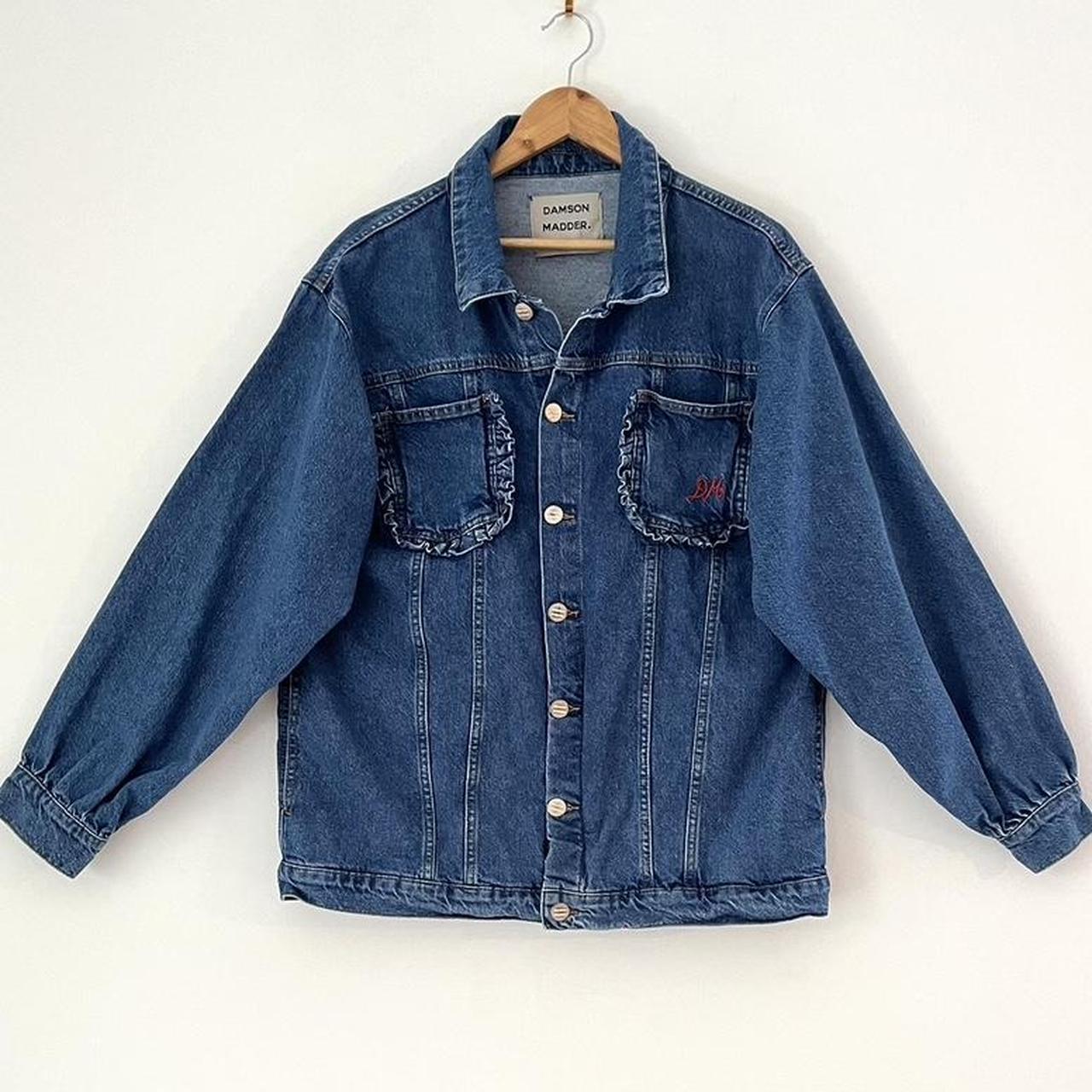Damson Madder x Poppy Almond Frilly Fin Denim Jacket.