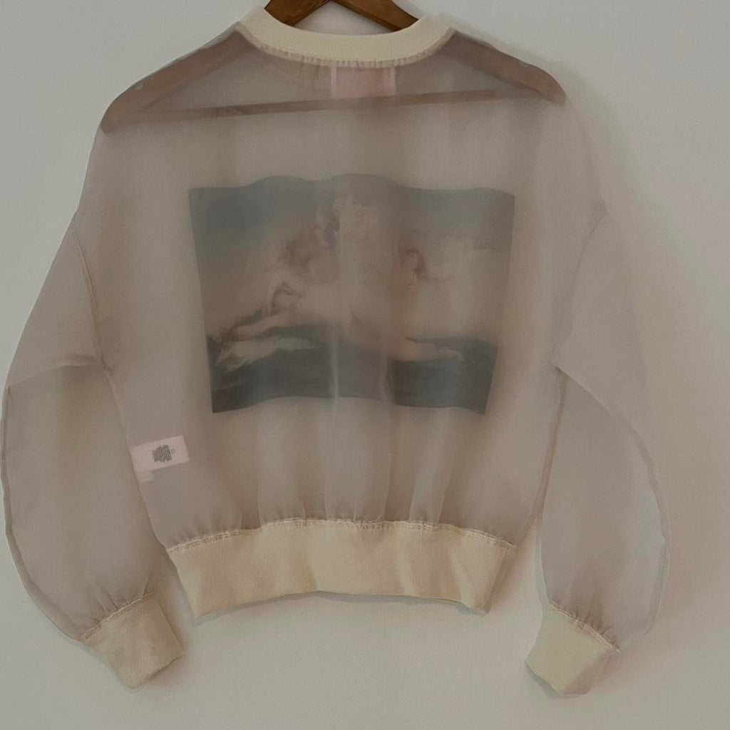 Selkie THE GHOSTED Sweater in Oatmilk.