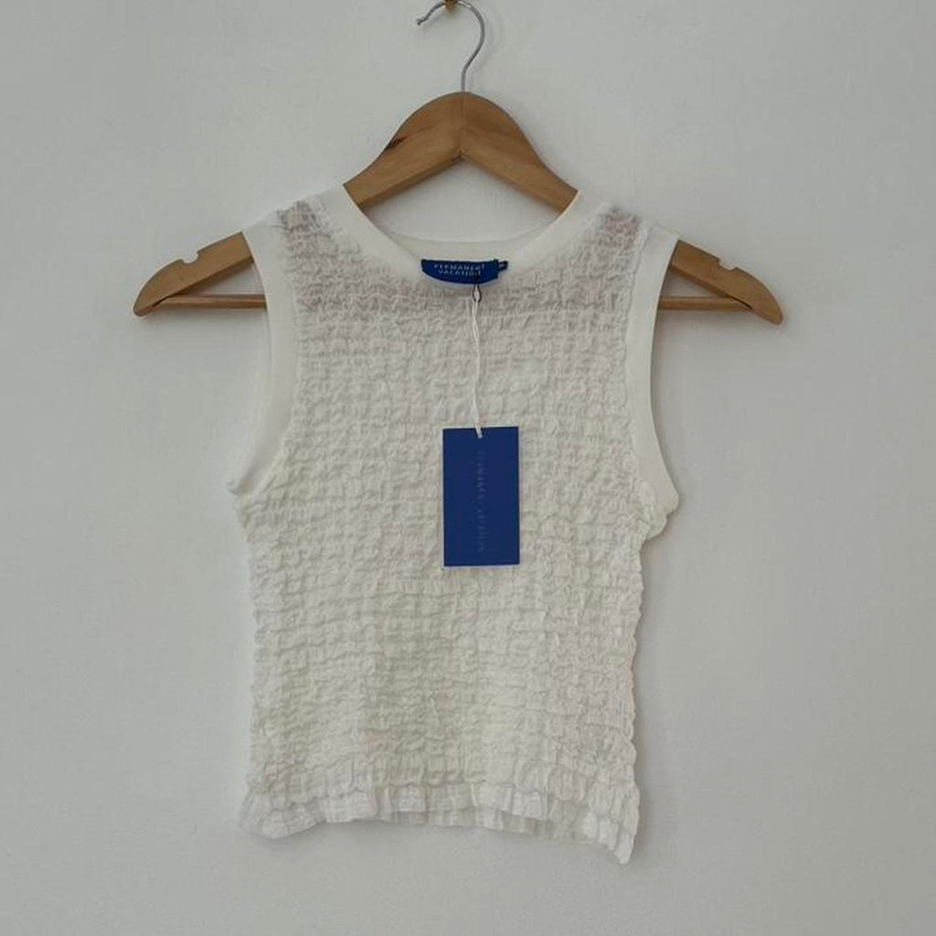 Permanent Vacation BNWT SIGNAL Tank Top in Chalk.