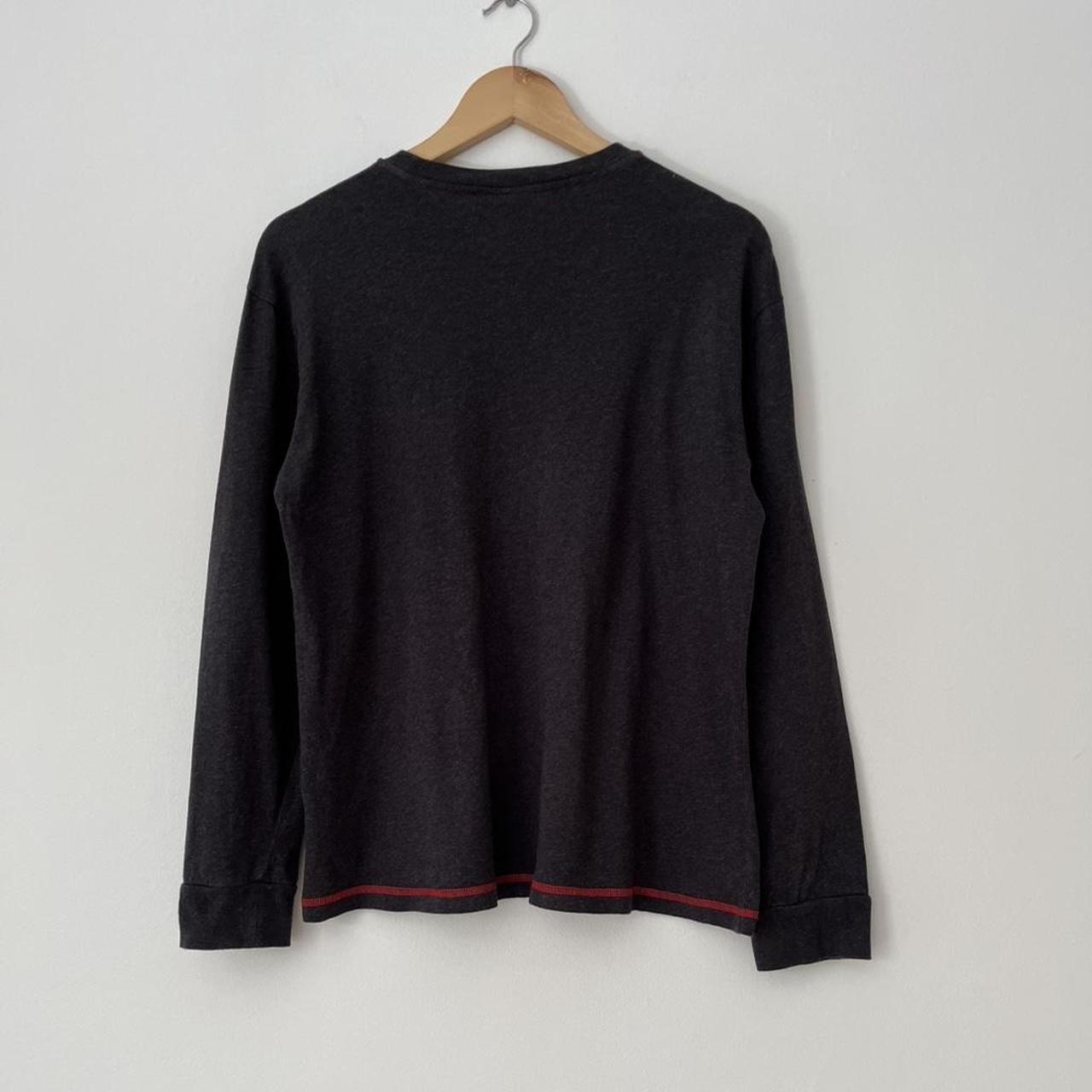 Ganni Melange Light Jersey Long Sleeve T-shirt In Phantom.