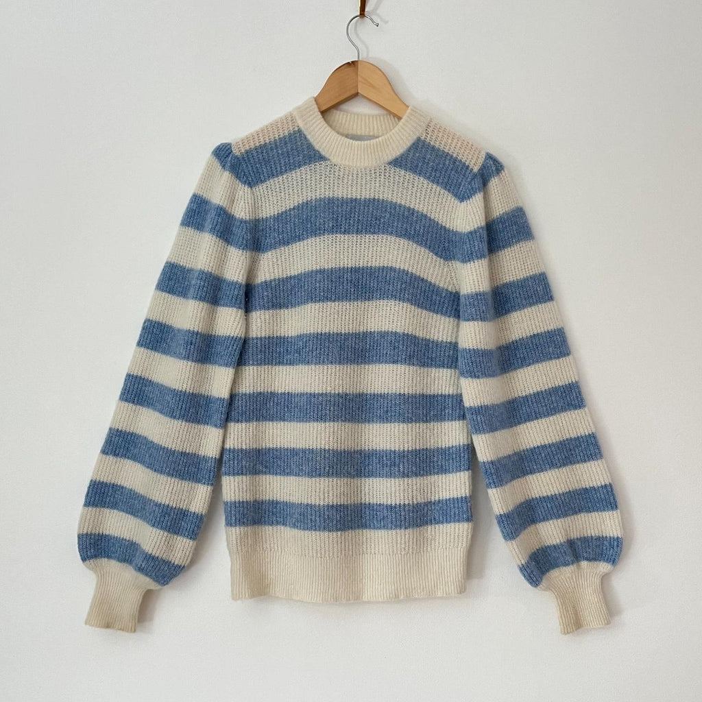 Ganni Striped Alpaca Sweater.