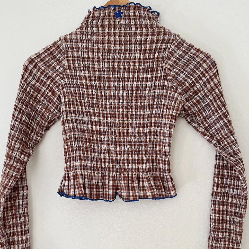 Aprés Studio Ruched Skivvy in Brown.