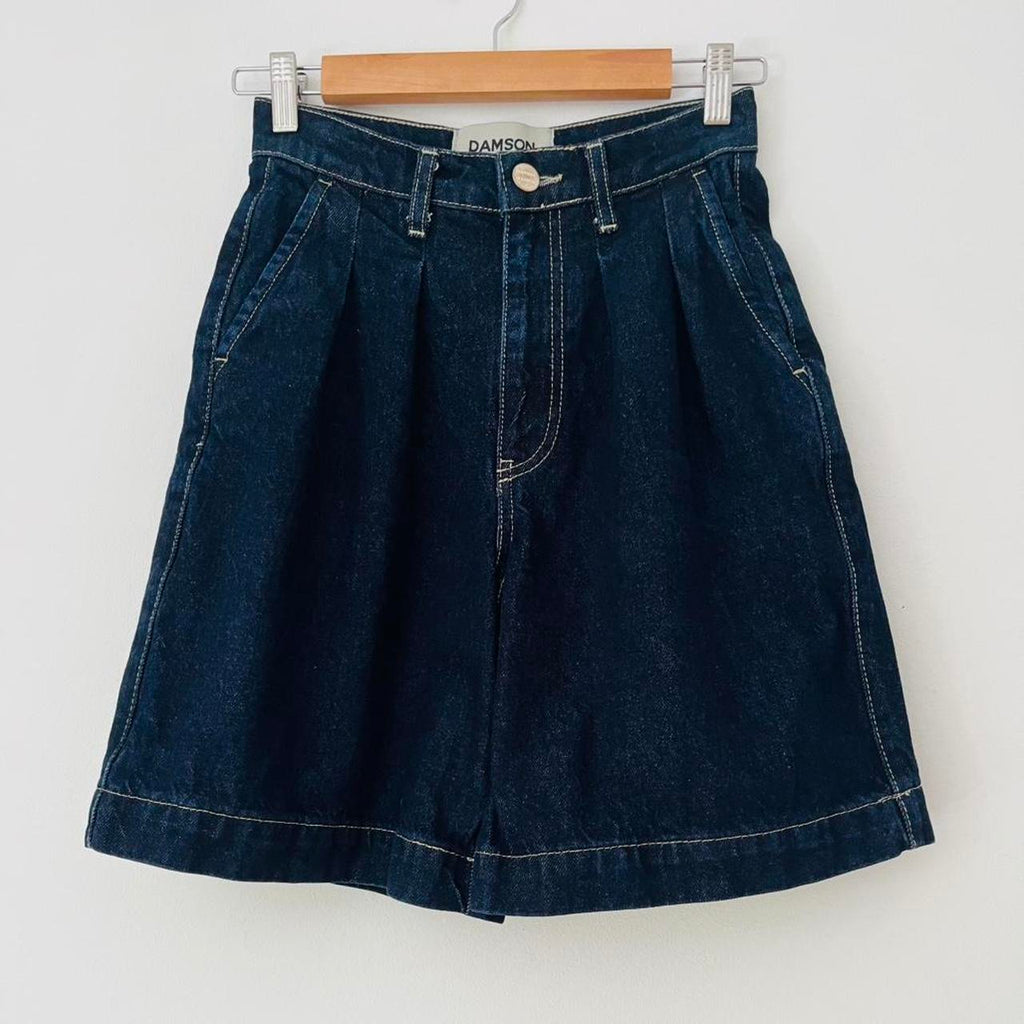 Damson Madder NOVA Jorts in Indigo.