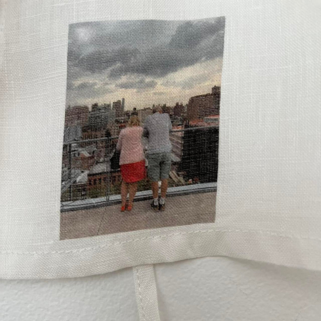 Paloma Wool Linen Graphic Halter Top.