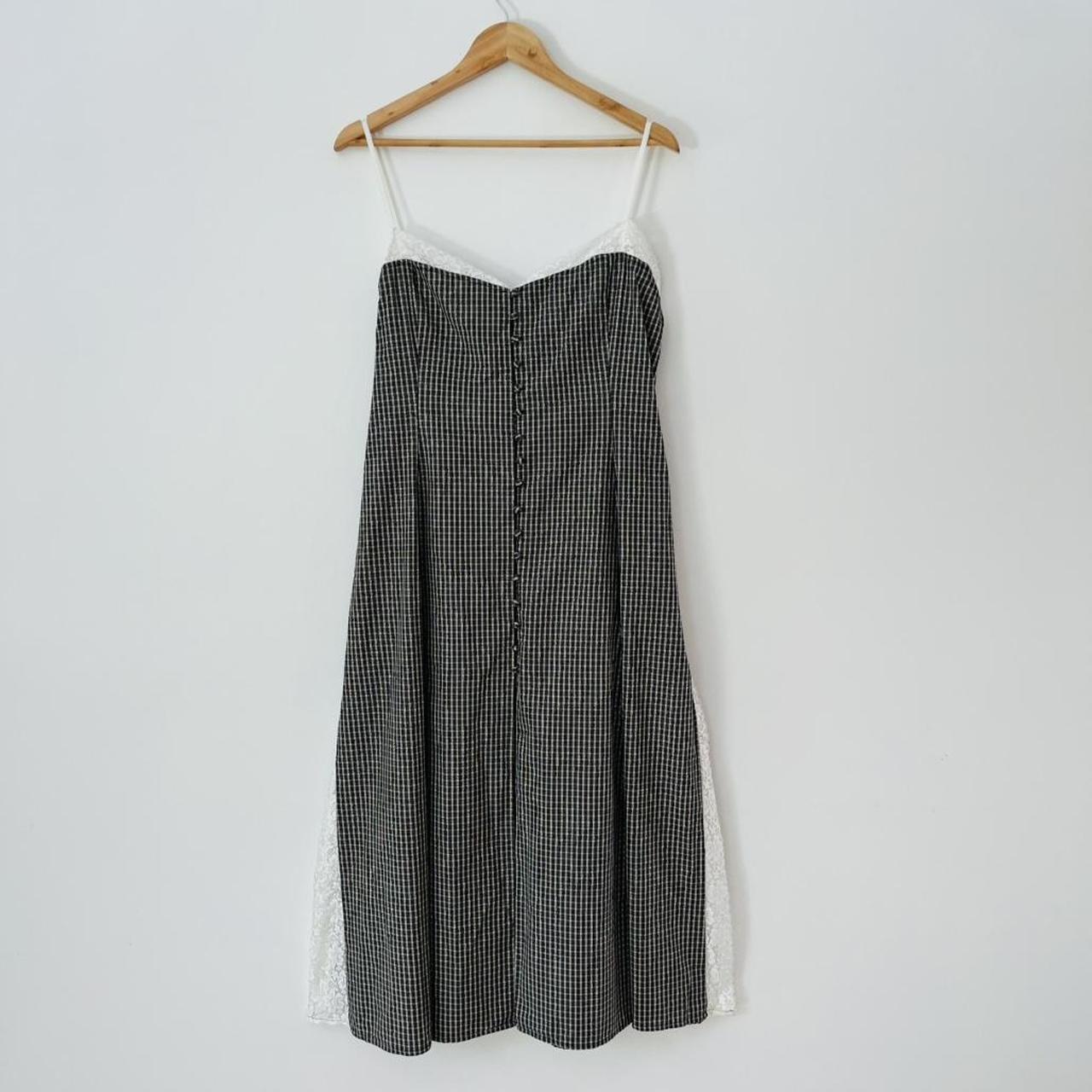 Katharina Lou FLORENCE Dress in Black/White Check.