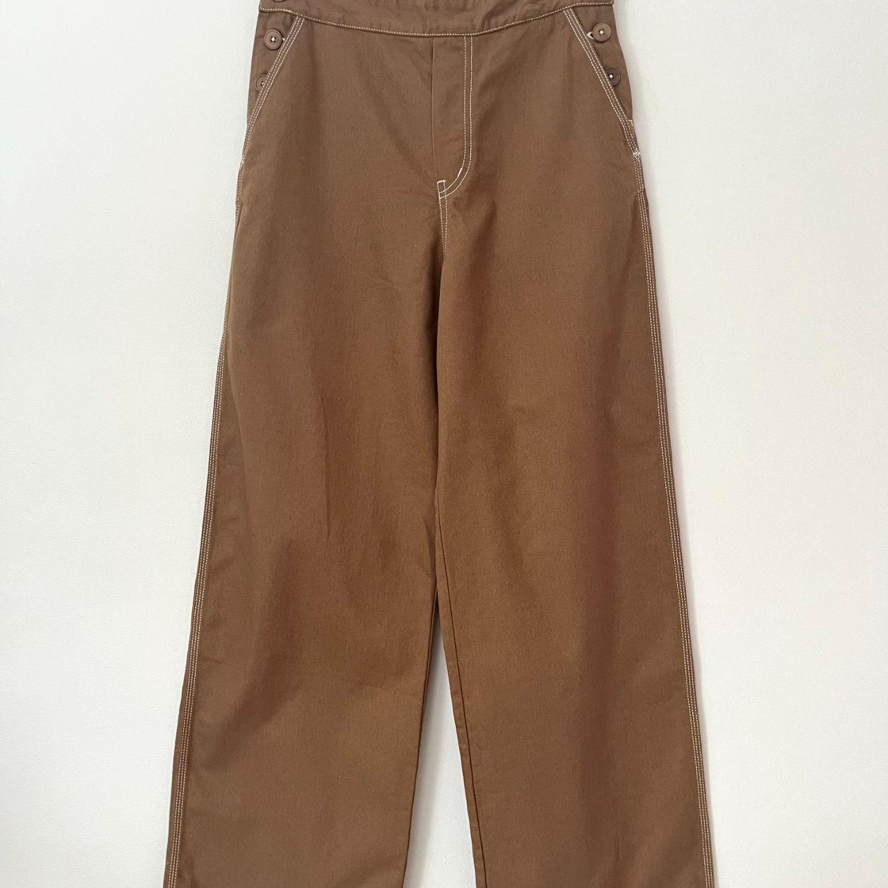 Kowtow BNWT DUNGAREE Jeans in Earth Denim Size M.