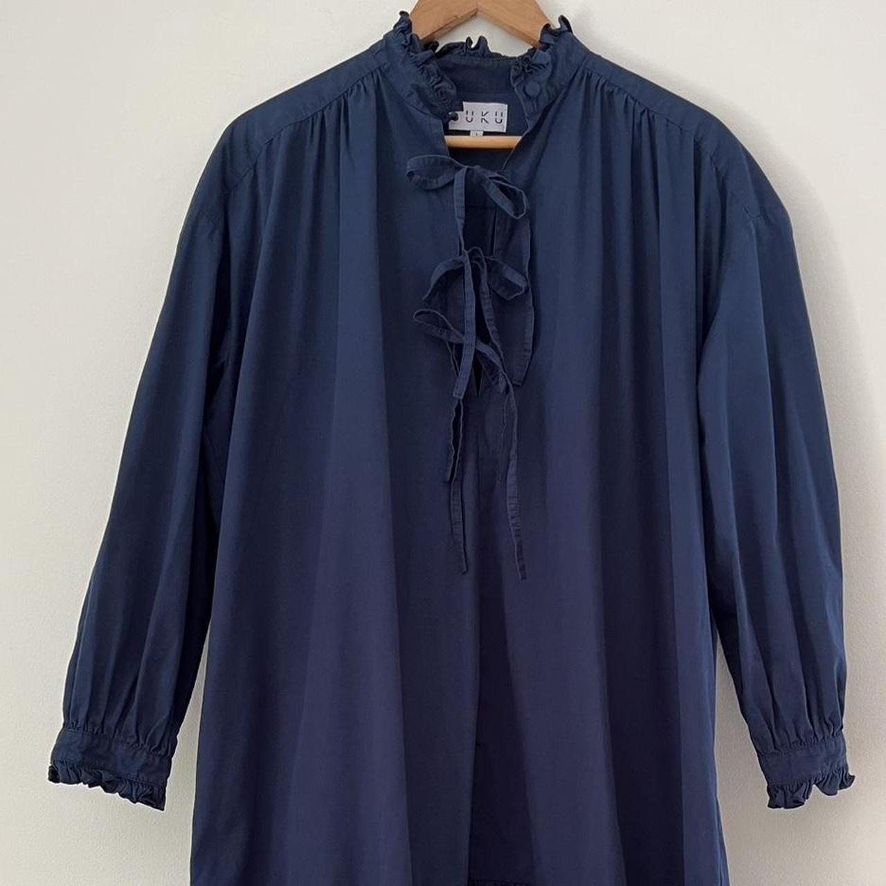 SUKU Home Midi Smock Dress in Navy.