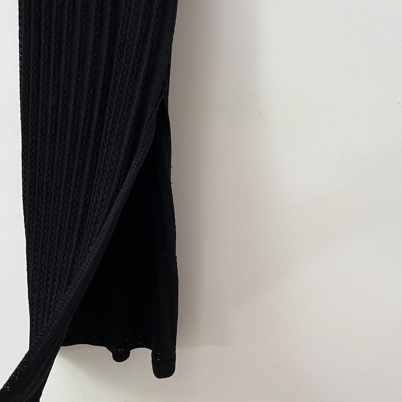 Ganni BNWT Knitted Halterneck Midi Dress in Black.