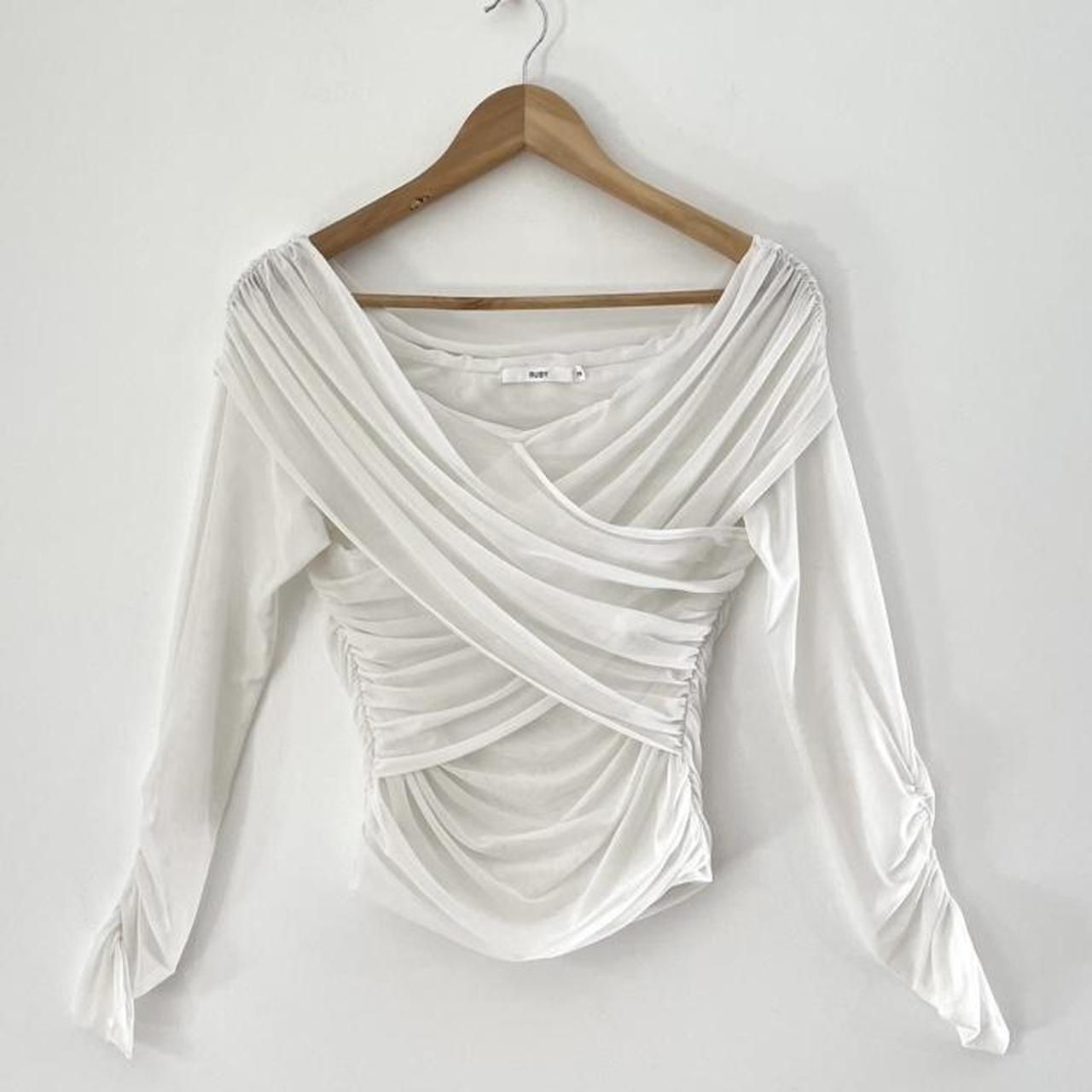 Ruby NZ GENE Mesh Top in White.