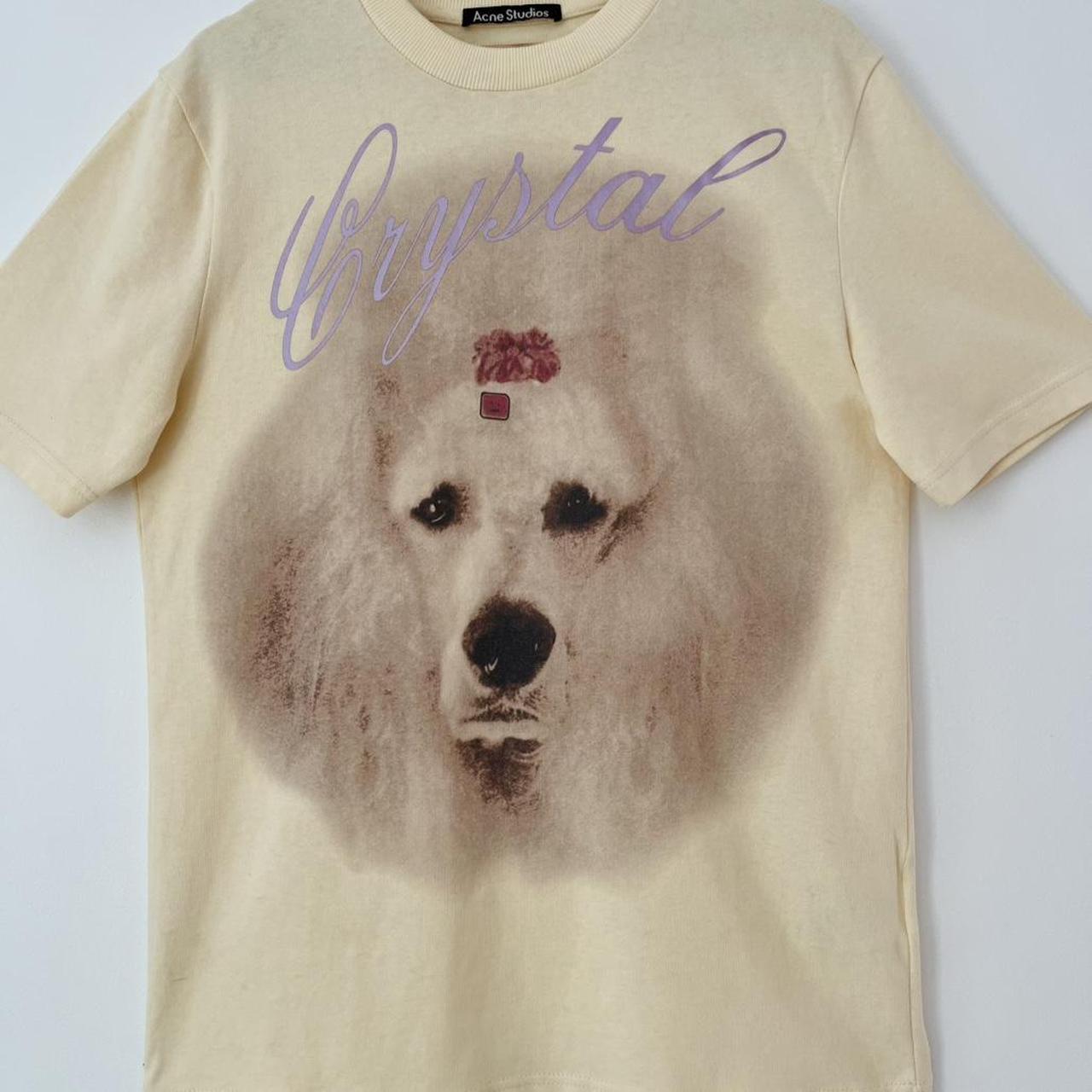 Acne Studios EXFORD Dog-Print Cotton-Jersey T-shirt.