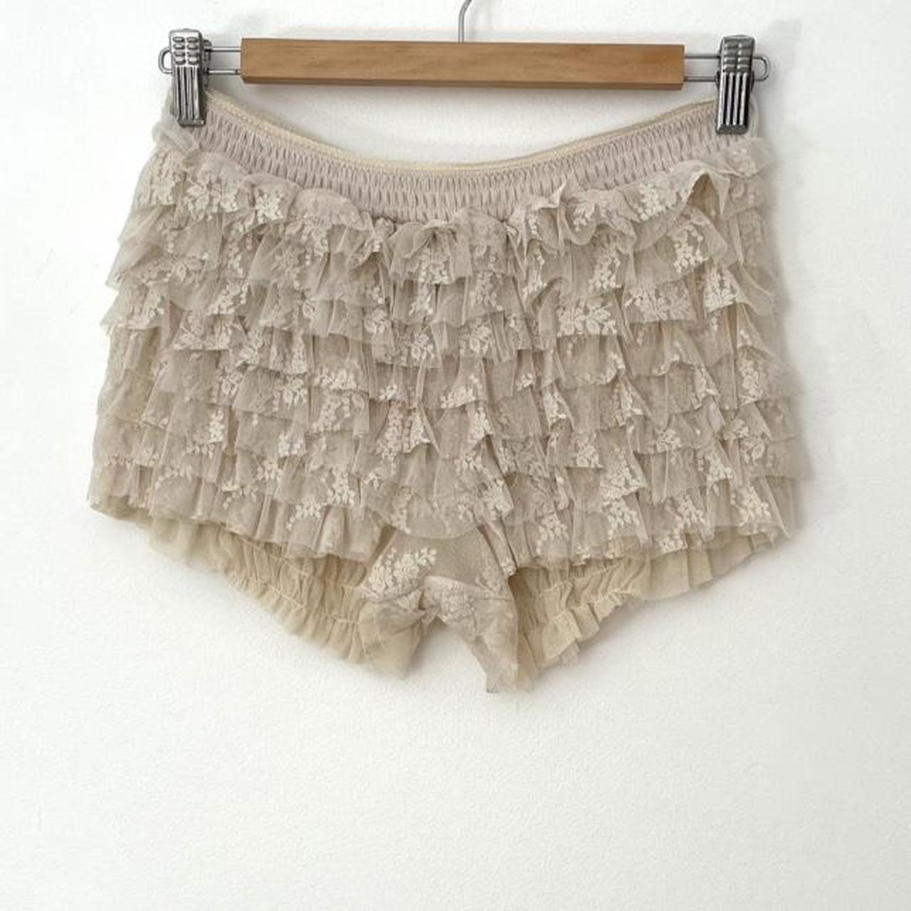 Free People FEELING FOR Lace Shorties/Bloomers in Tea.