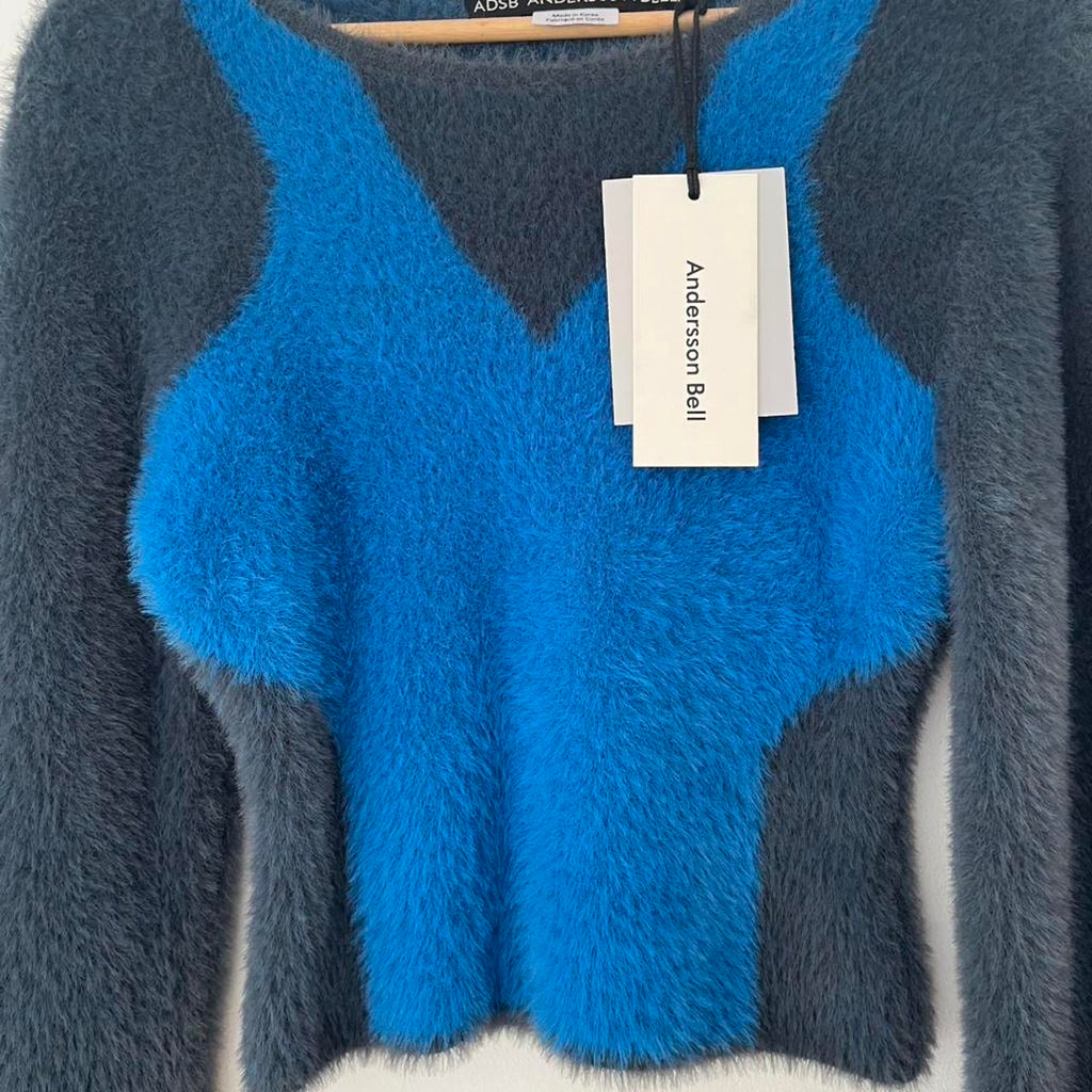 Andersson Bell BNWT ERIN Colour Block Top in Grey.