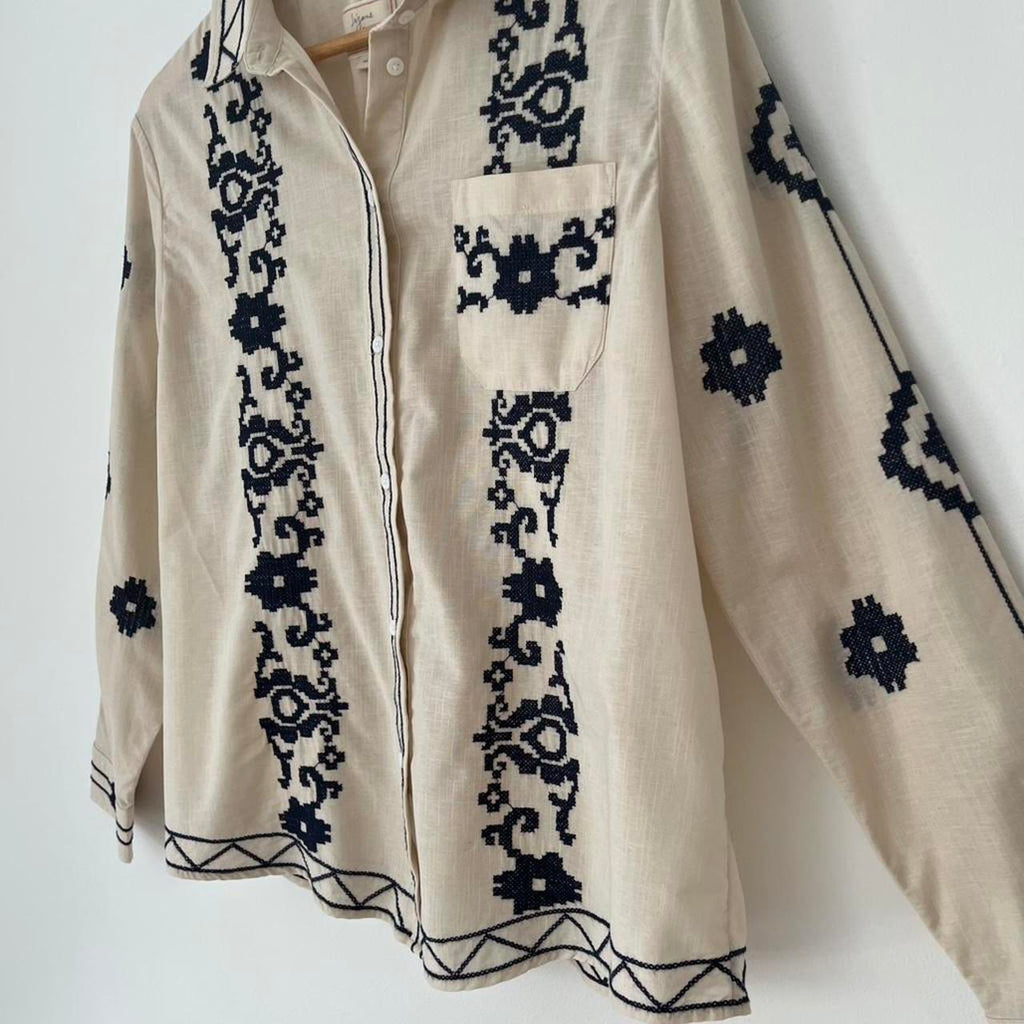 Sézane X Lucia Vergara TOMBOY Shirt.