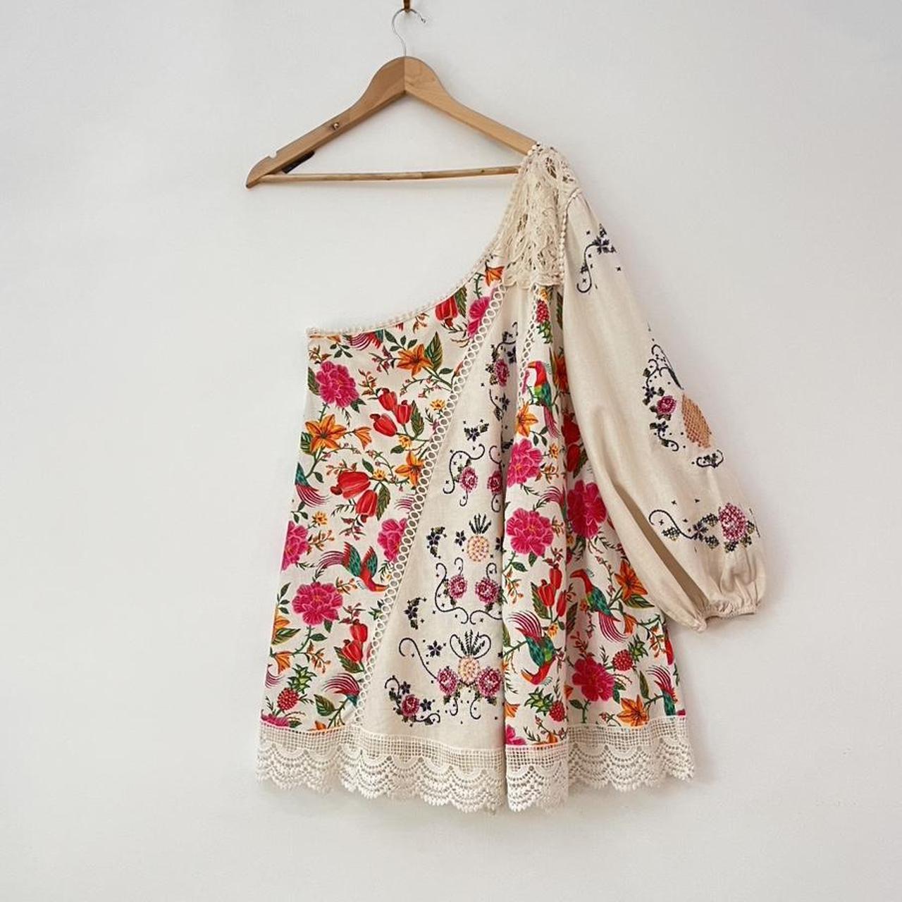 Farm Rio TOUCANS One Shoulder Dress.