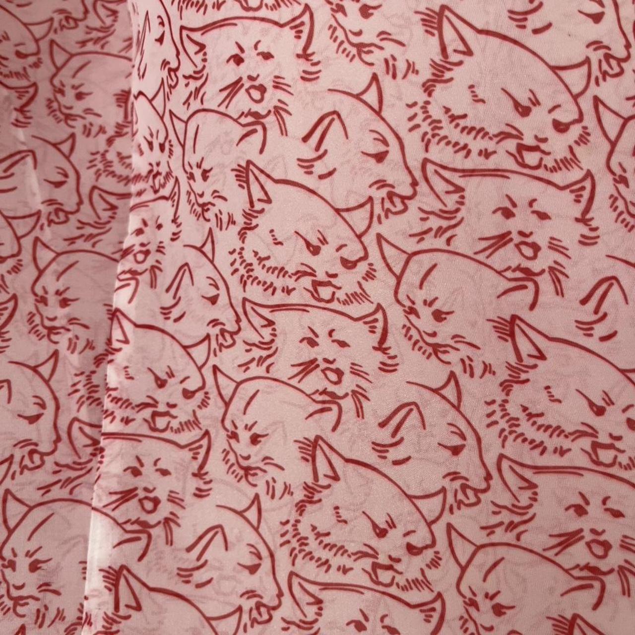 Shrimps CORDELIA Cat-Print Organza Wrap Top.