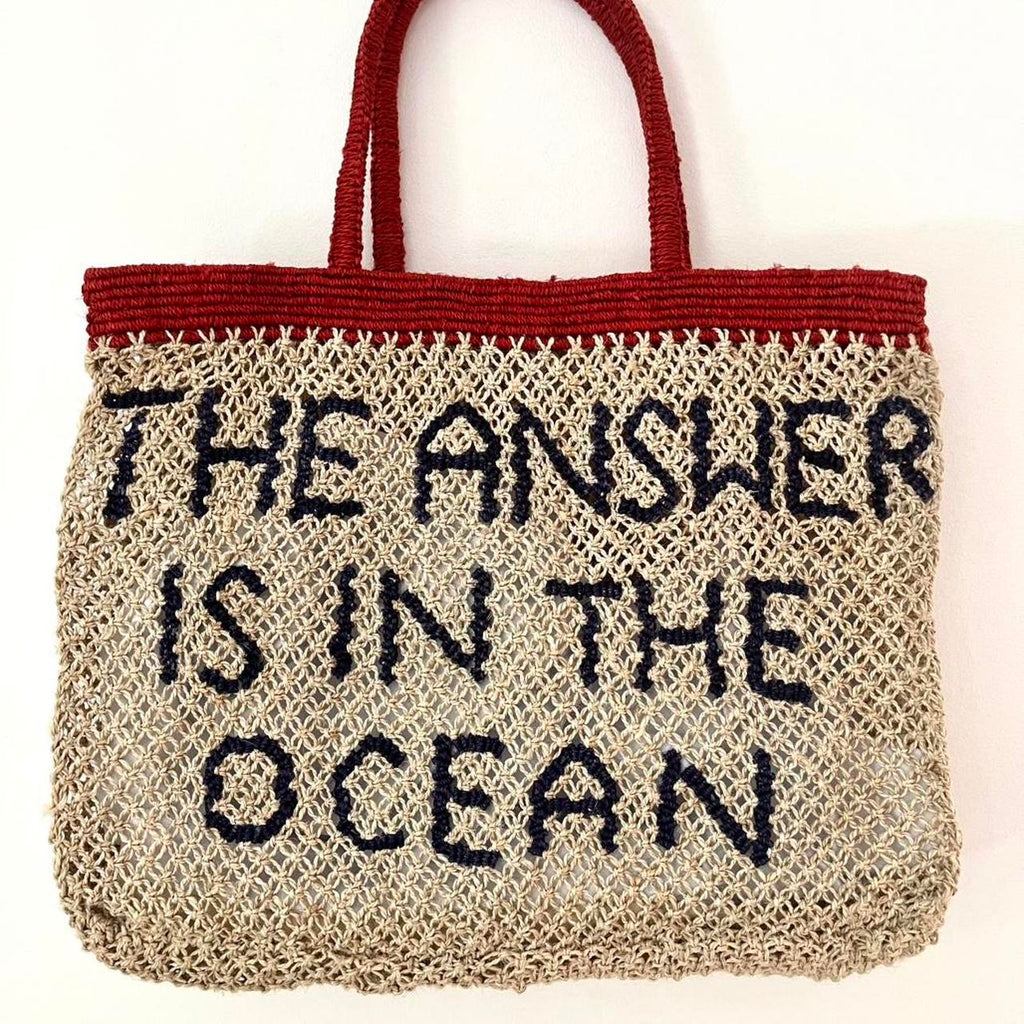 Maggie Marilyn THE ANSWER IS THE OCEAN Tote Bag.