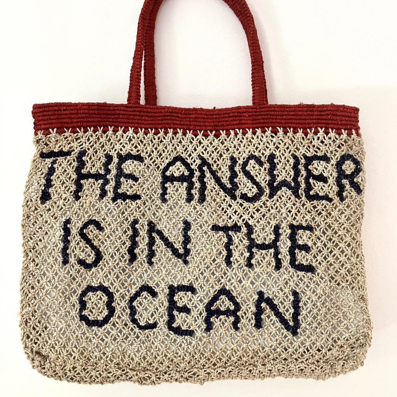 Maggie Marilyn THE ANSWER IS THE OCEAN Tote Bag.