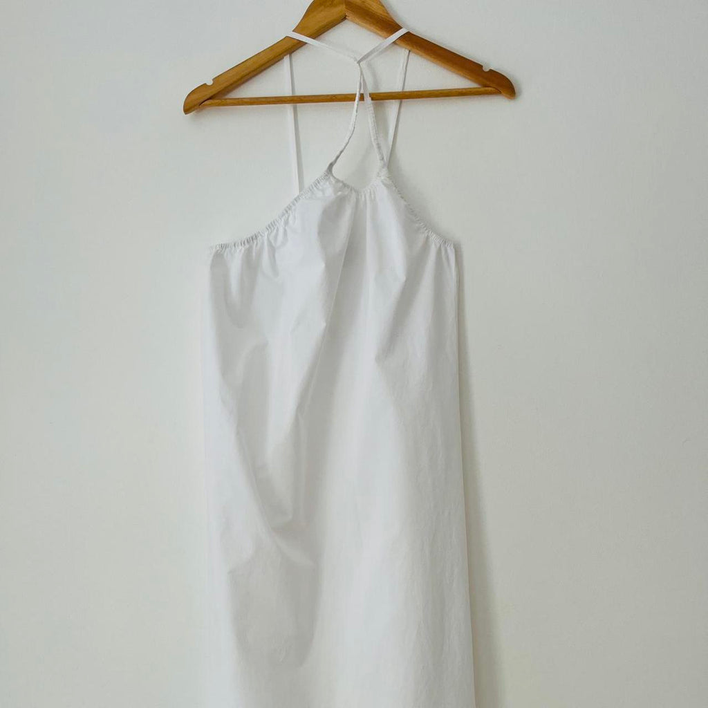 Deiji Studios KEYHOLE Midi Dress in White.