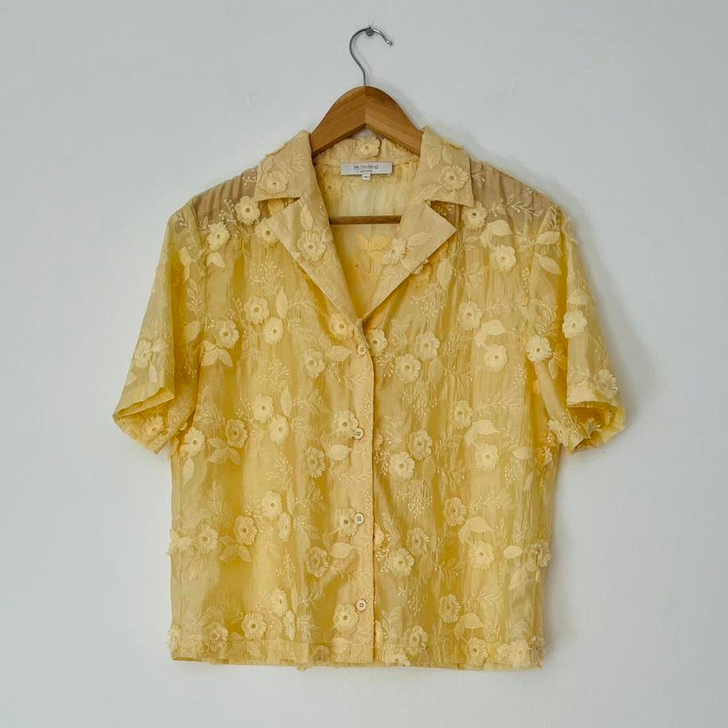 Minima Esenciales LETTIE Shirt in Pastel Yellow.