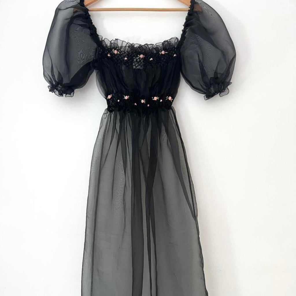 Tach CORA Organza Dress in Black.