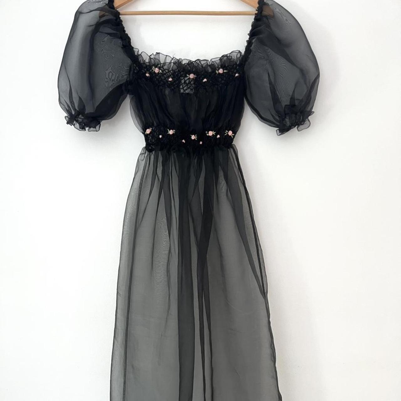 Tach CORA Organza Dress in Black.