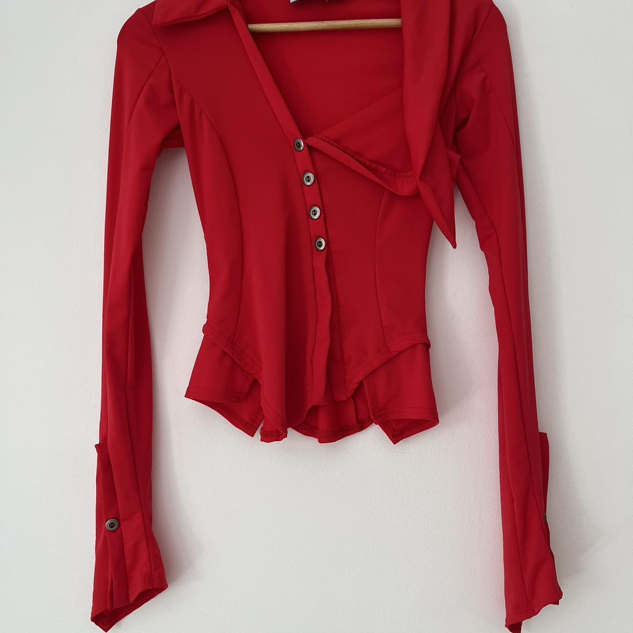 Karla Laidlaw SAILOR Shirt in Red.