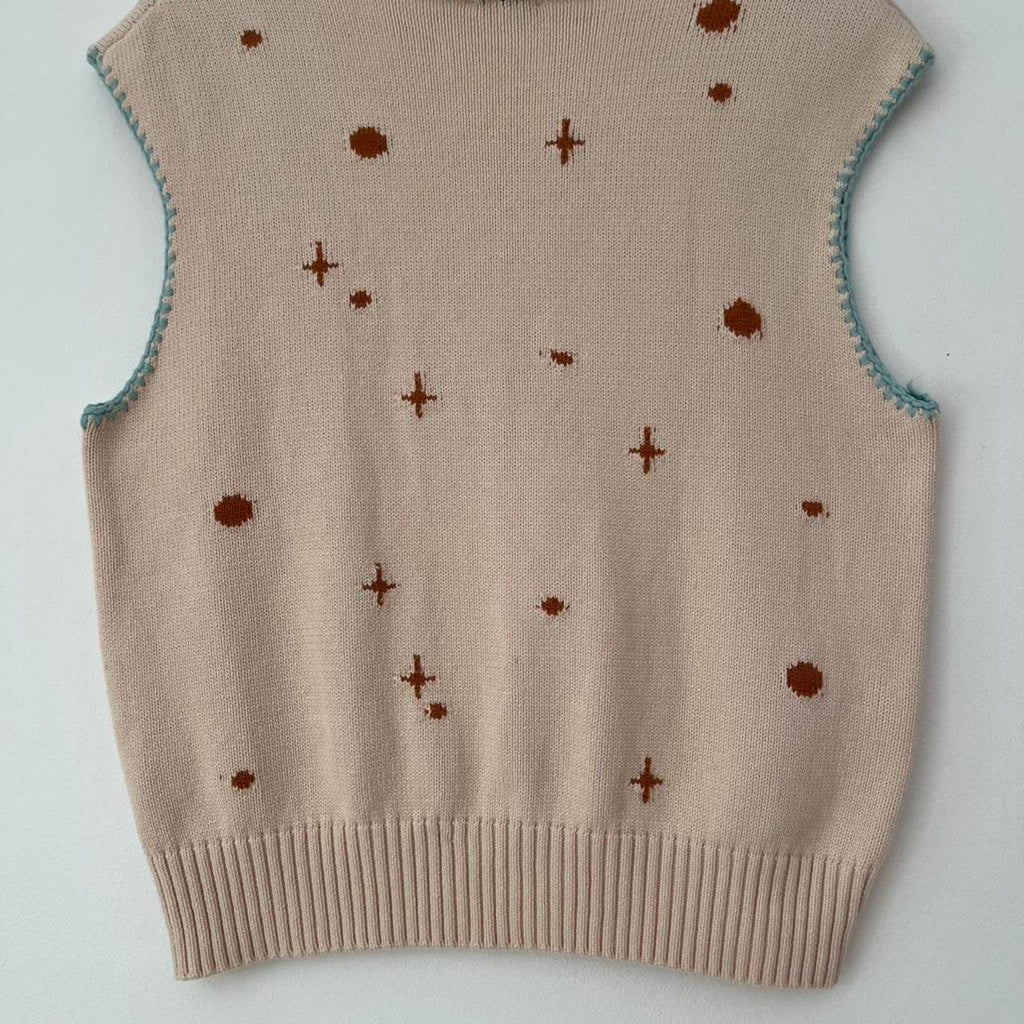 Hèrlian Astronaut Cat Knitted Vest.