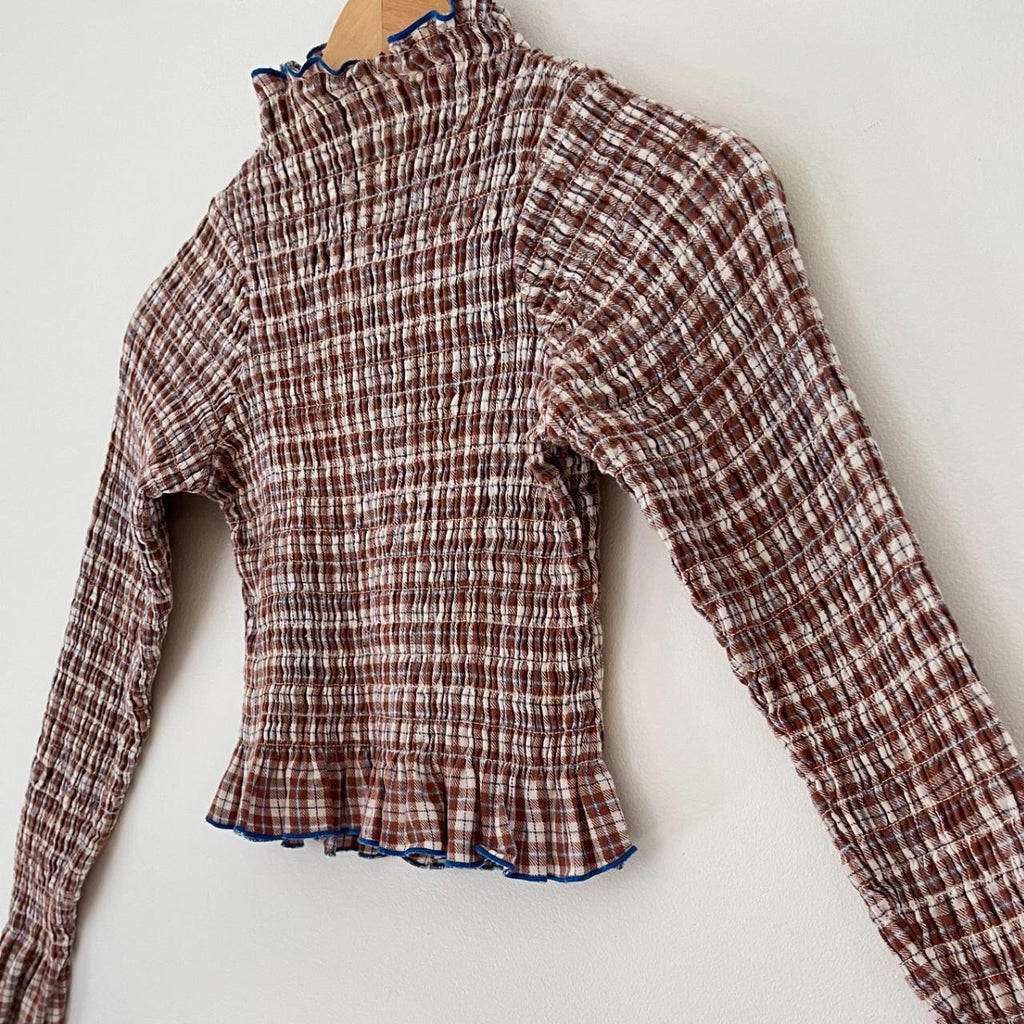 Aprés Studio Ruched Skivvy in Brown.