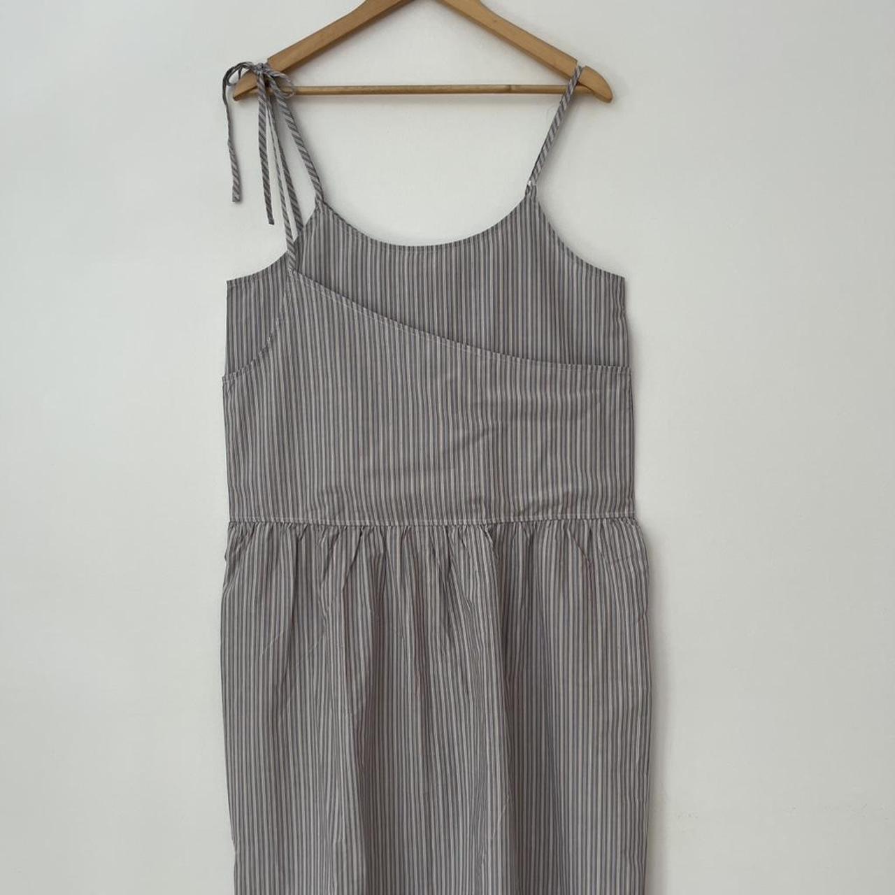 Deiji Studios BNWT DOUBLE LAYER Dress in Sea Stripe.