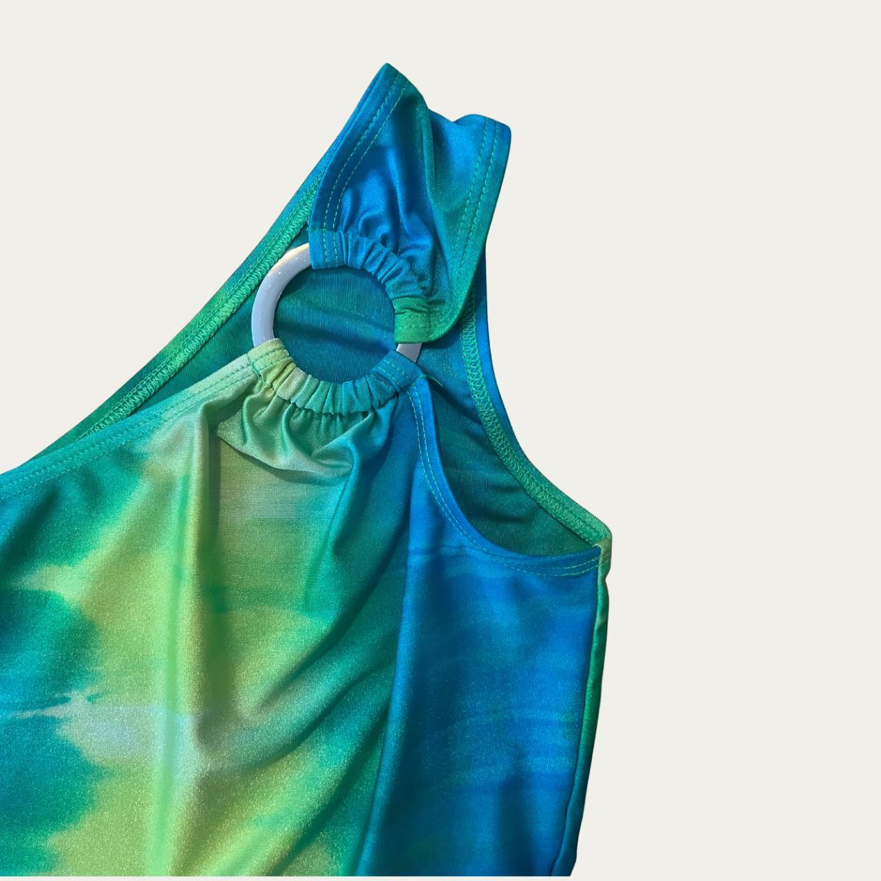 All is A Gentle Spring O-Ring One Shoulder Crop Top.