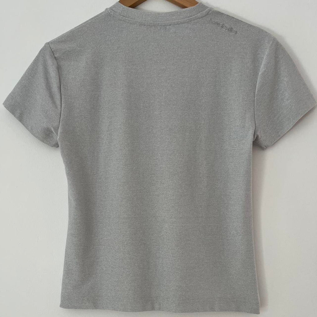 Acne Studios SILVER HORSE T-shirt In Silver Grey.