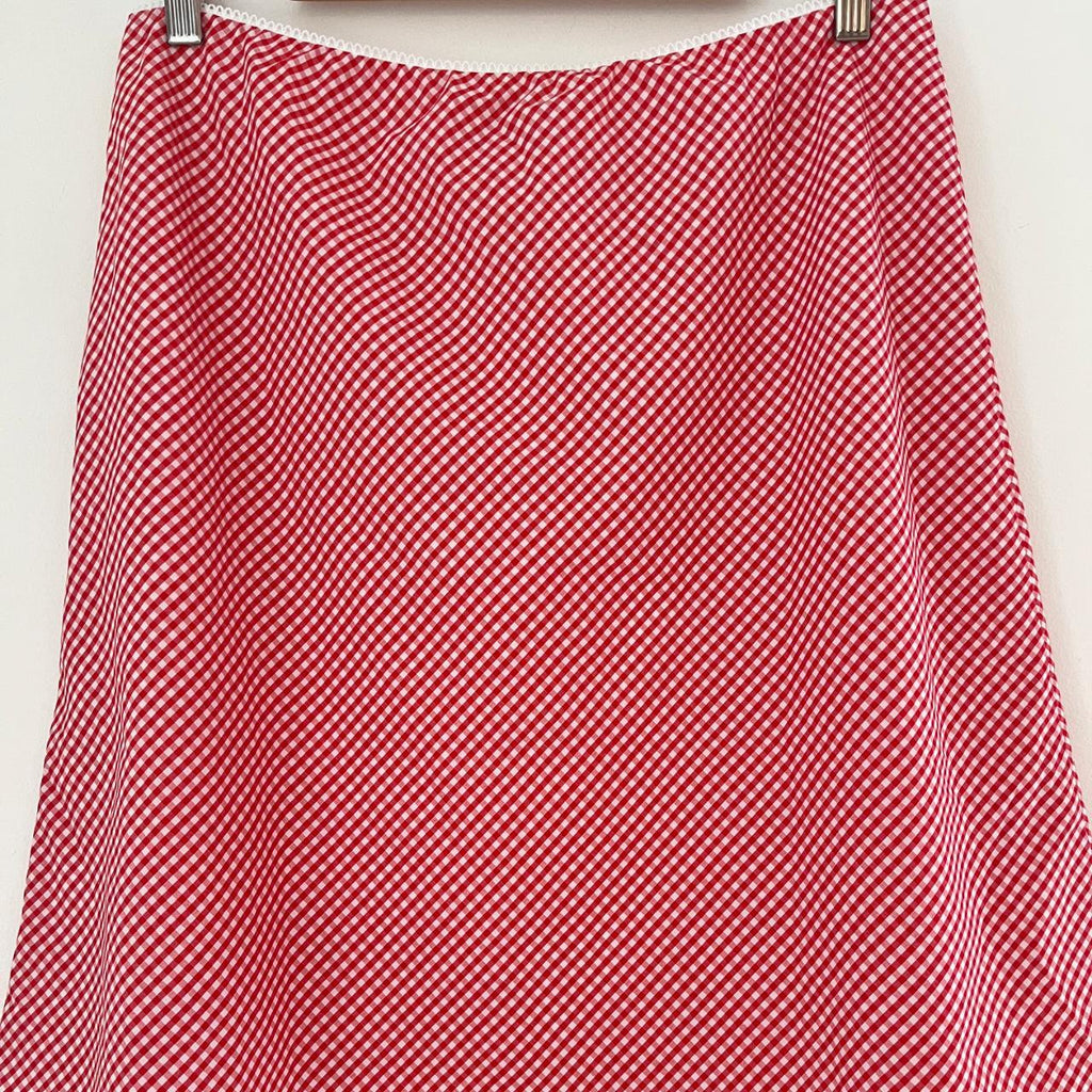 Guizio PALOMA Skirt in Gingham Poppy and White.