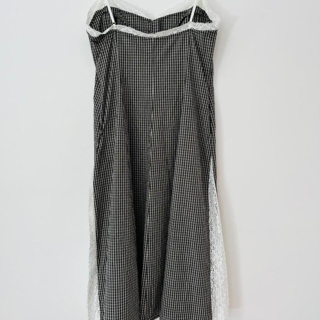 Katharina Lou FLORENCE Dress in Black/White Check.