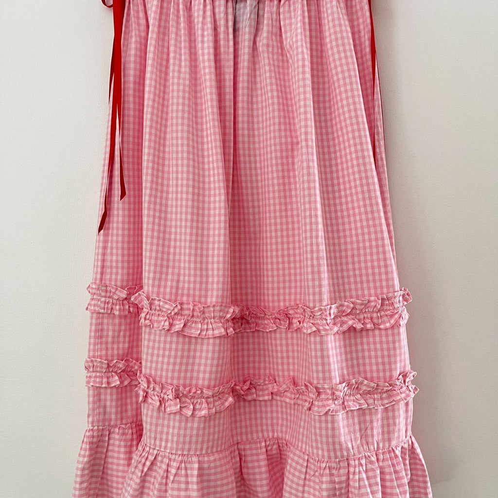 Damson Madder BNWT OLIVIA Ruffle Gingham Skirt.