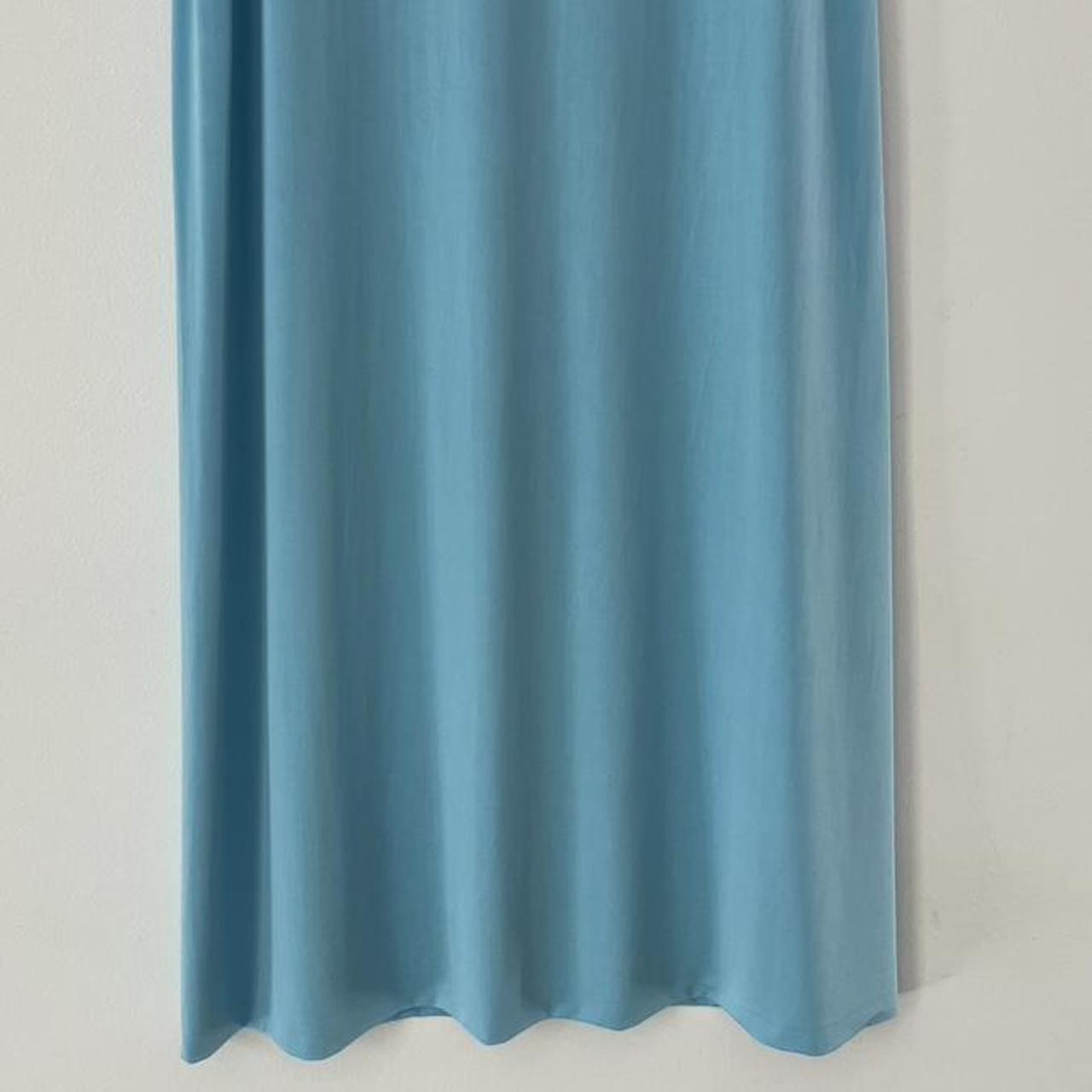 Paris Georgia STRAIGHT LINE Skirt in Iris Blue.