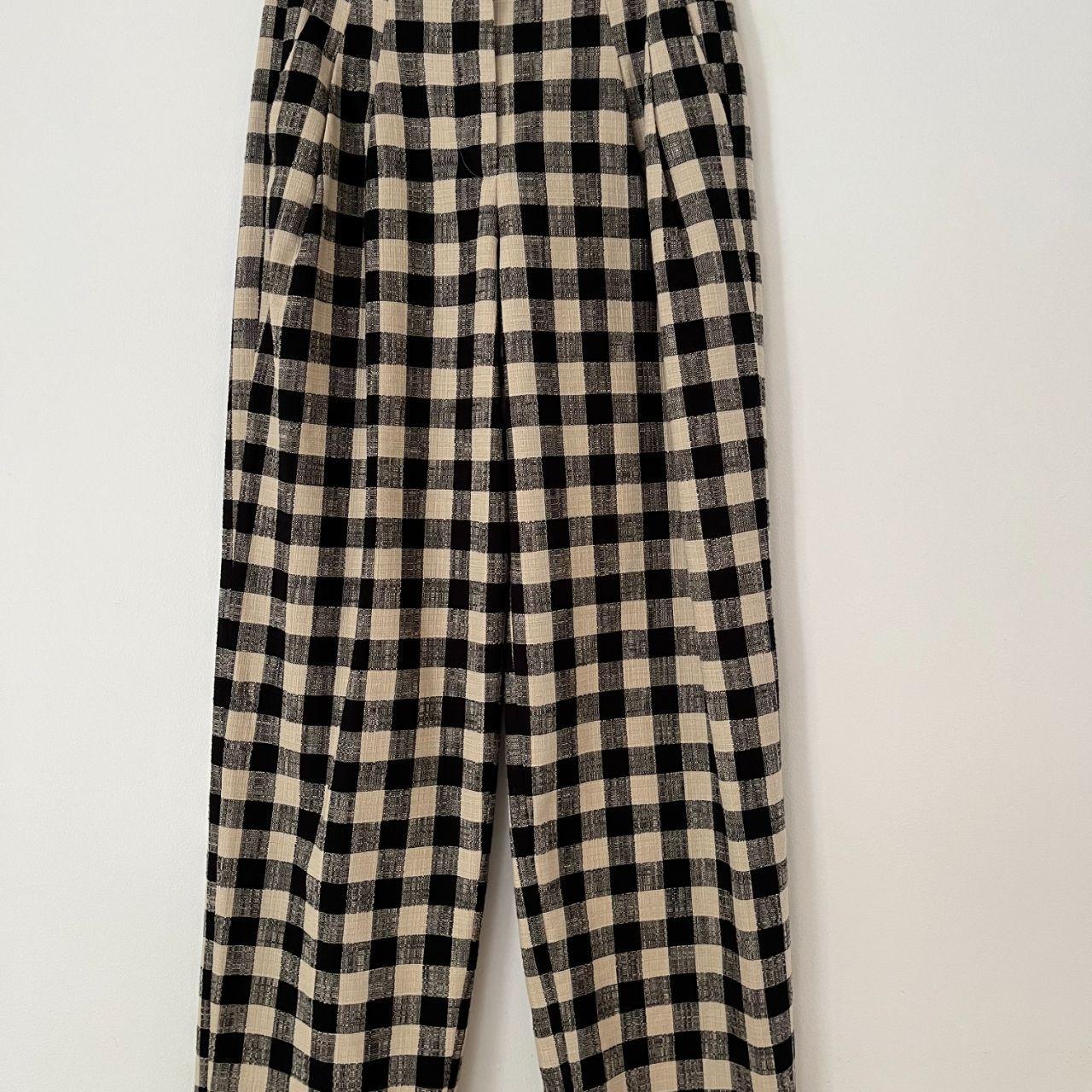 Essentiel Antwerp Checkered Relaxed-fit Pants Size 36/S.