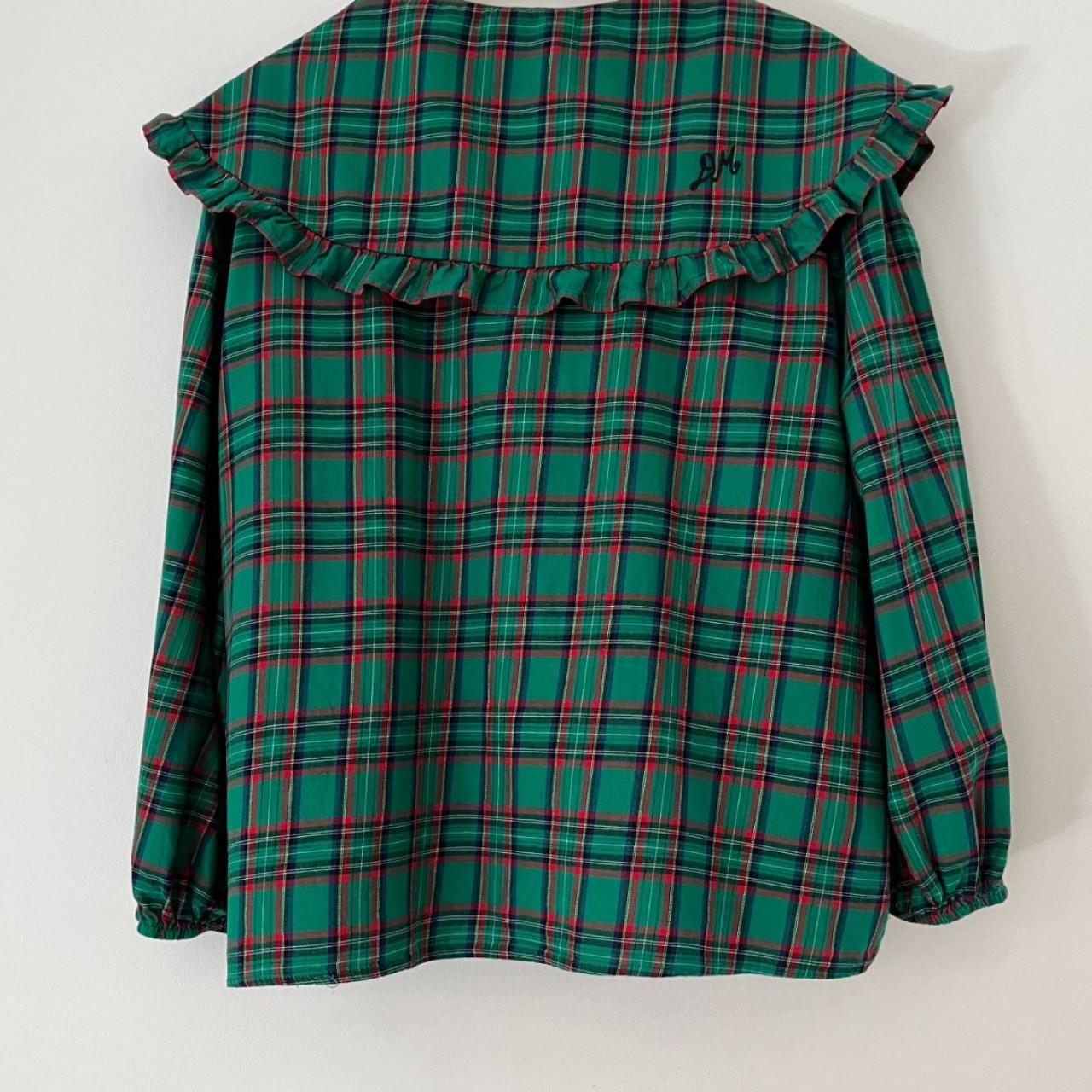 Damson Madder LOLA Blouse in Green.