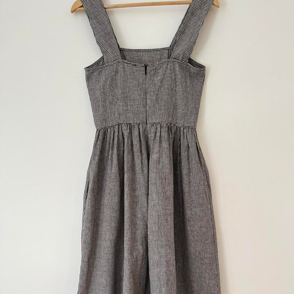 Permanent Vacation HEARTFELT Sundress in Black/White Gingham.