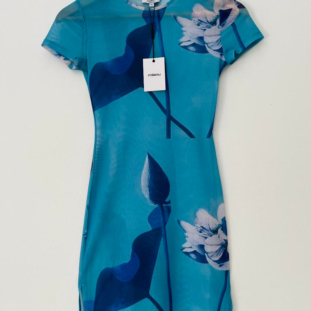 Miaou BNWT BILLIE Mini Dress in Blue Lotus.