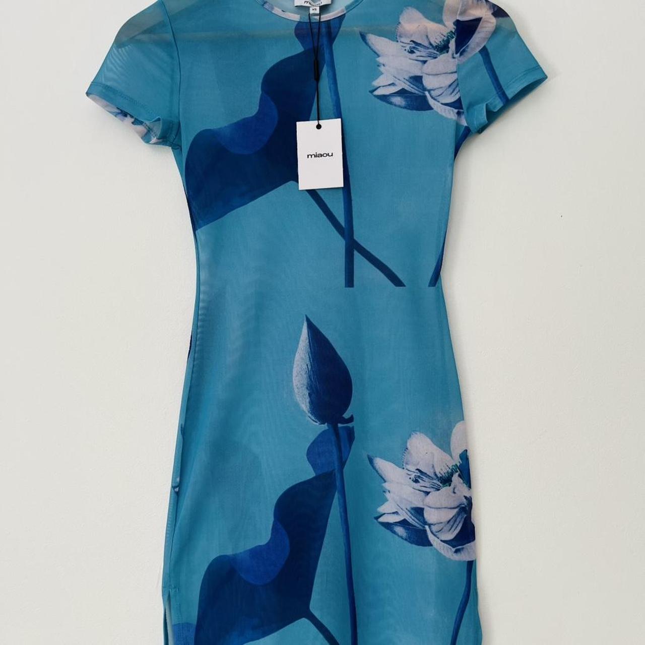 Miaou BNWT BILLIE Mini Dress in Blue Lotus.