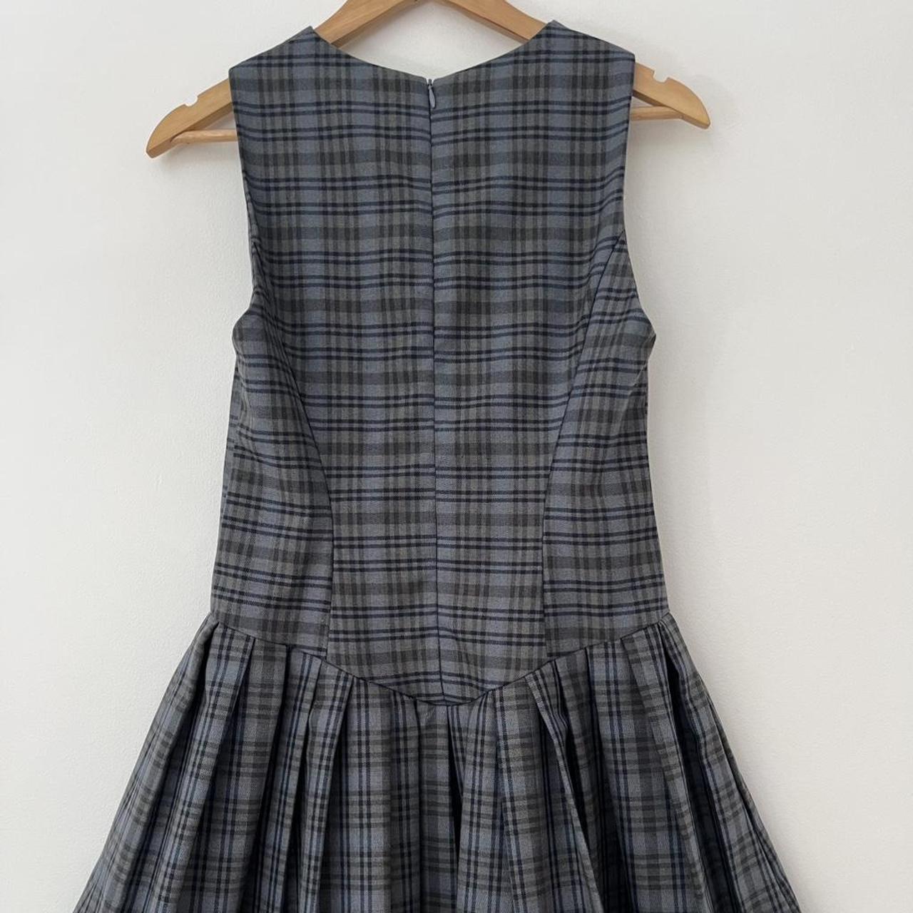 Katharina Lou TWIGGY Mini Dress in Grey Check.