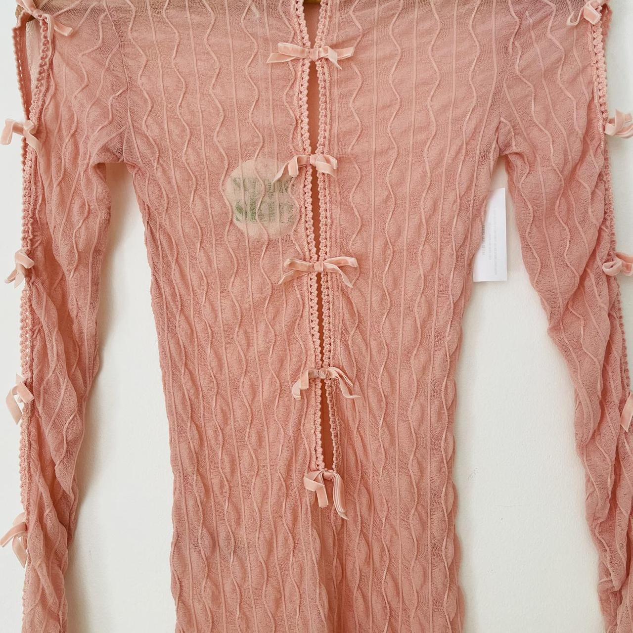 Second Skin by Find Me Now The Label BNWT ROSS BOW Mockneck Top in Icy Pink.