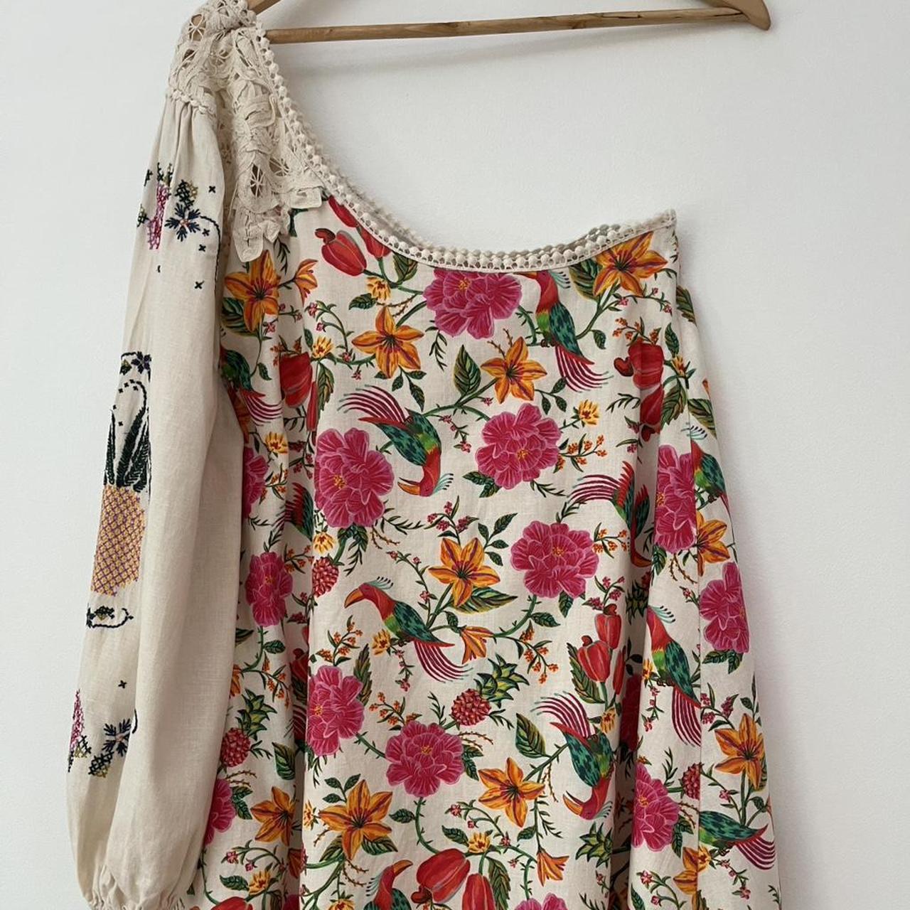 Farm Rio TOUCANS One Shoulder Dress.