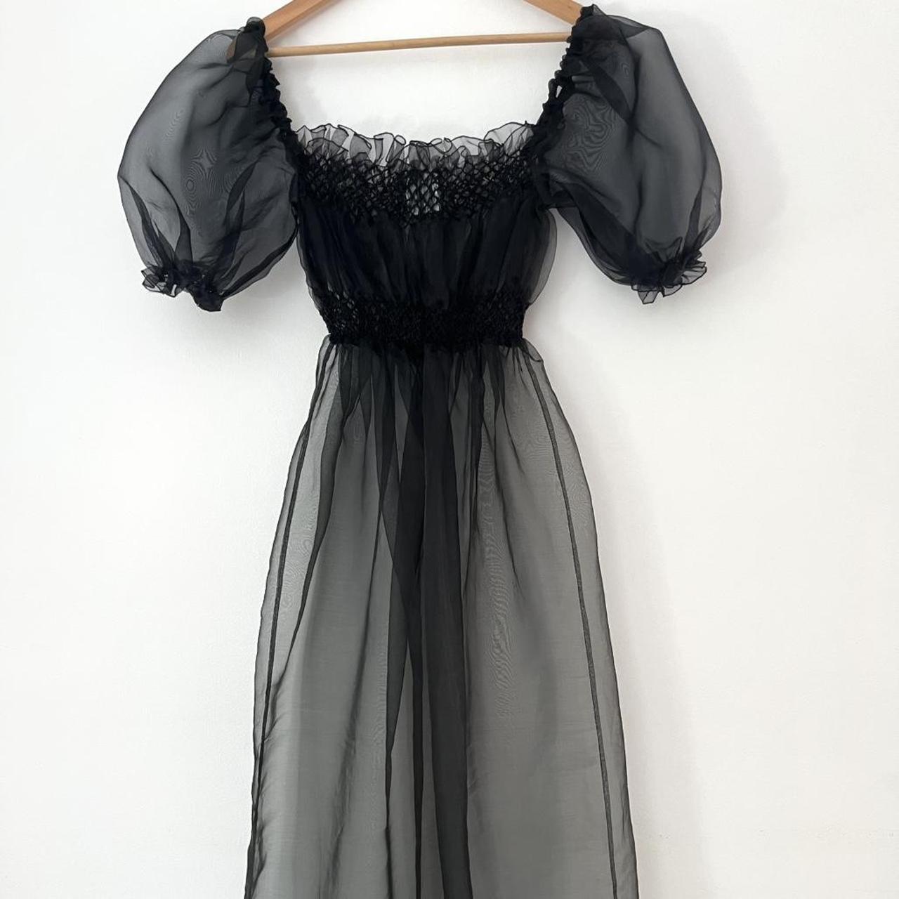 Tach CORA Organza Dress in Black.