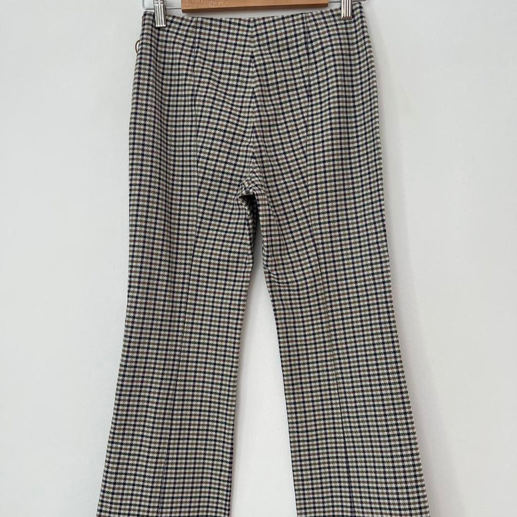 Sonia Rykiel Plaid Cropped Trucker Pants.