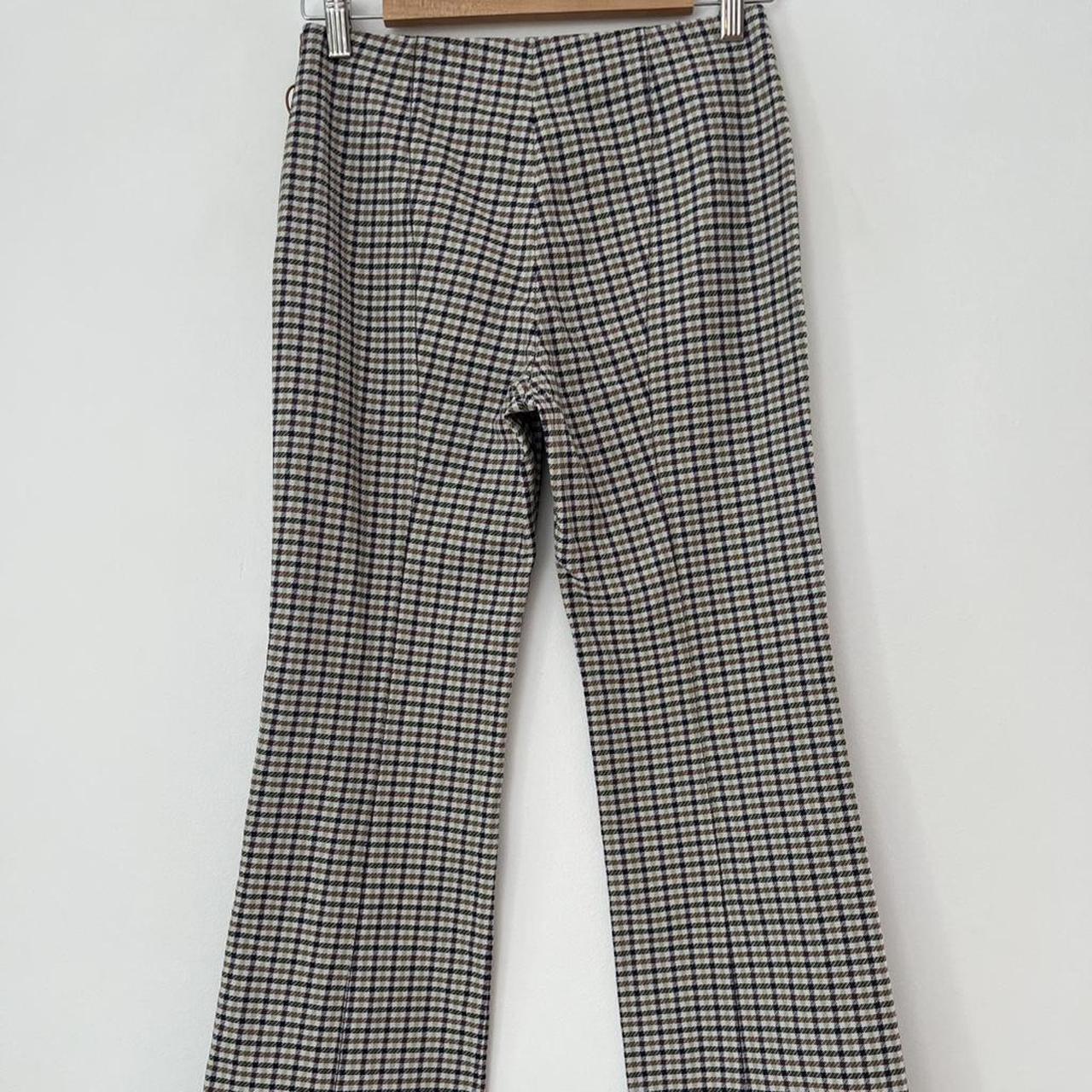 Sonia Rykiel Plaid Cropped Trucker Pants.
